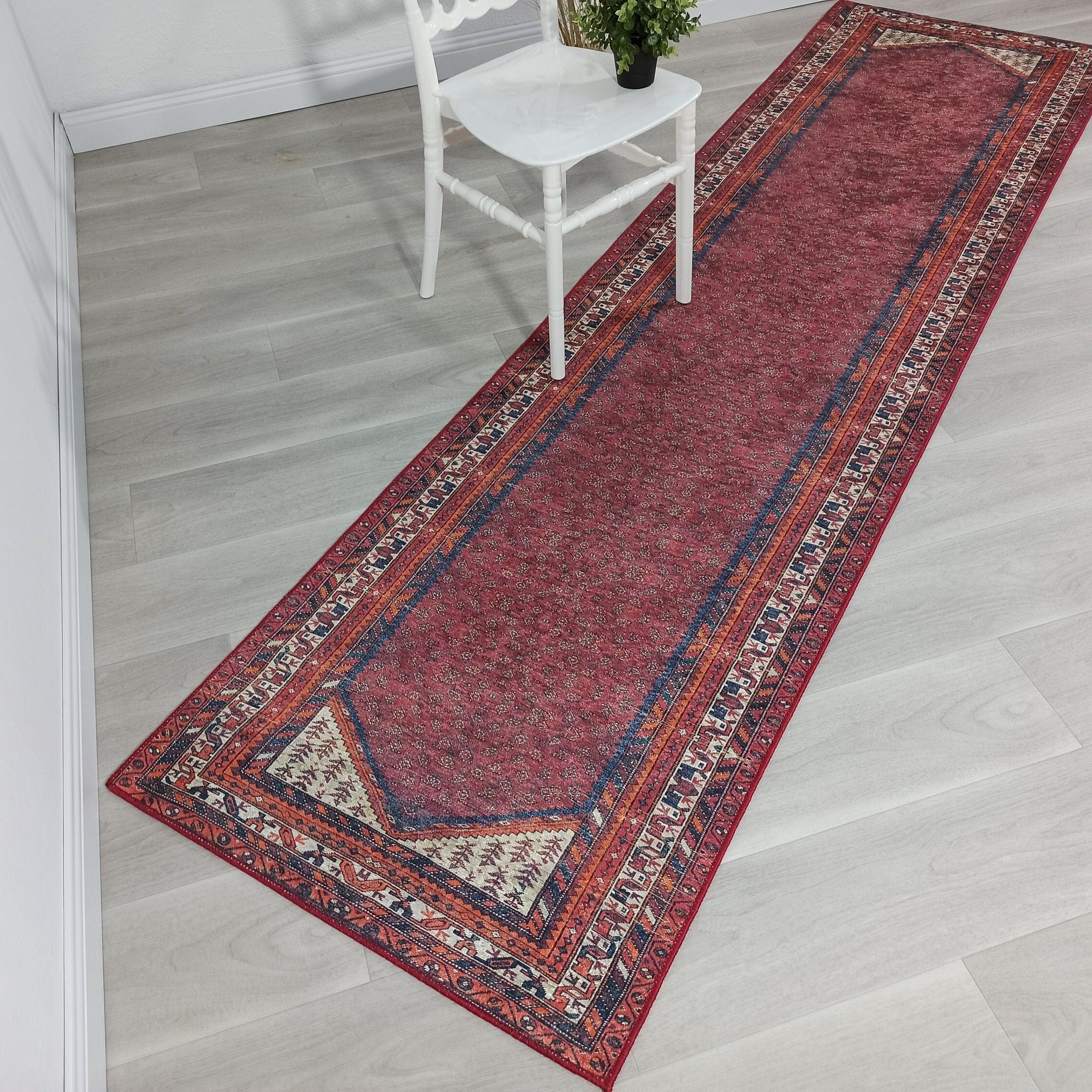 Cheka Turkish Red Beige Runner
