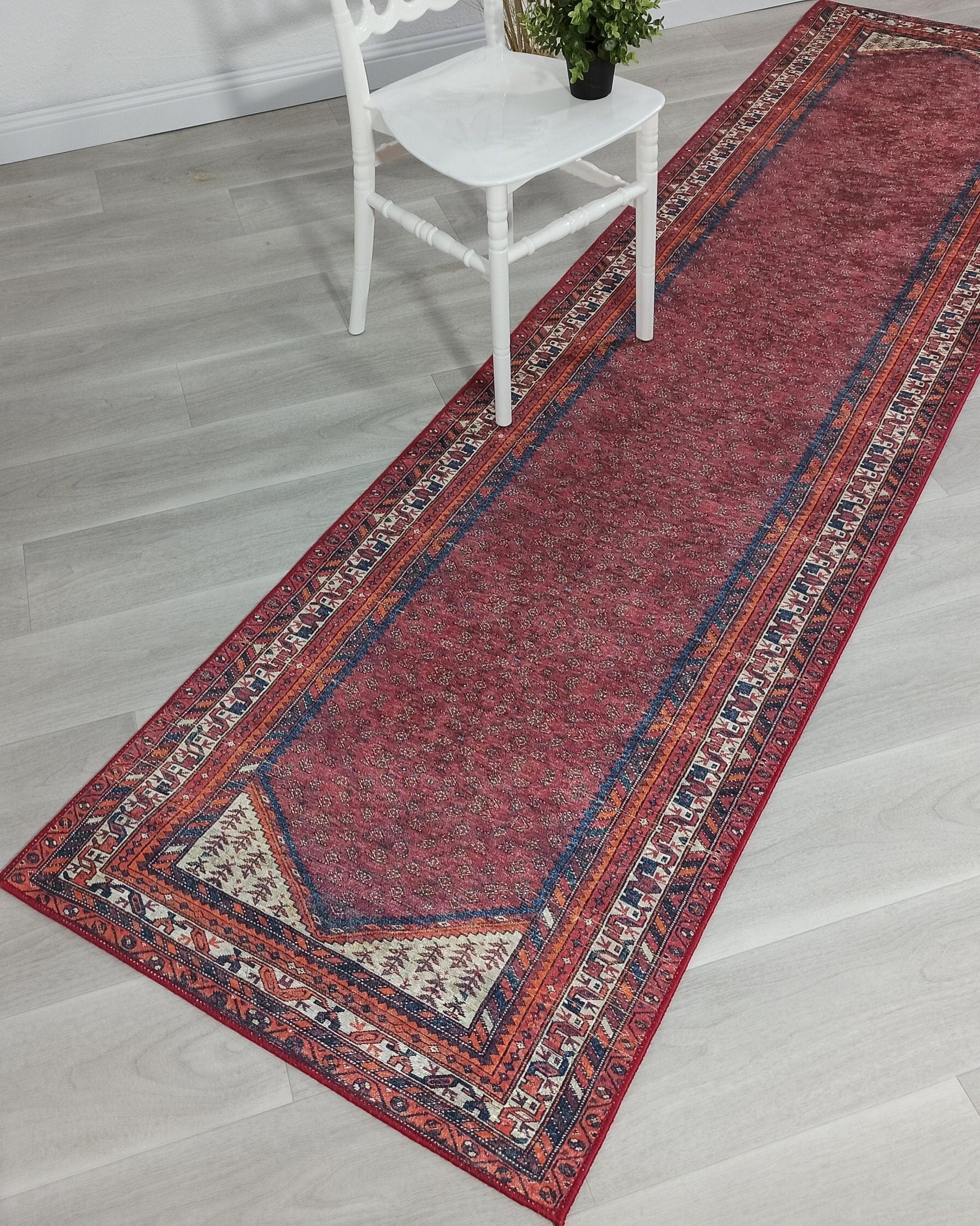 Cheka Turkish Red Beige Runner