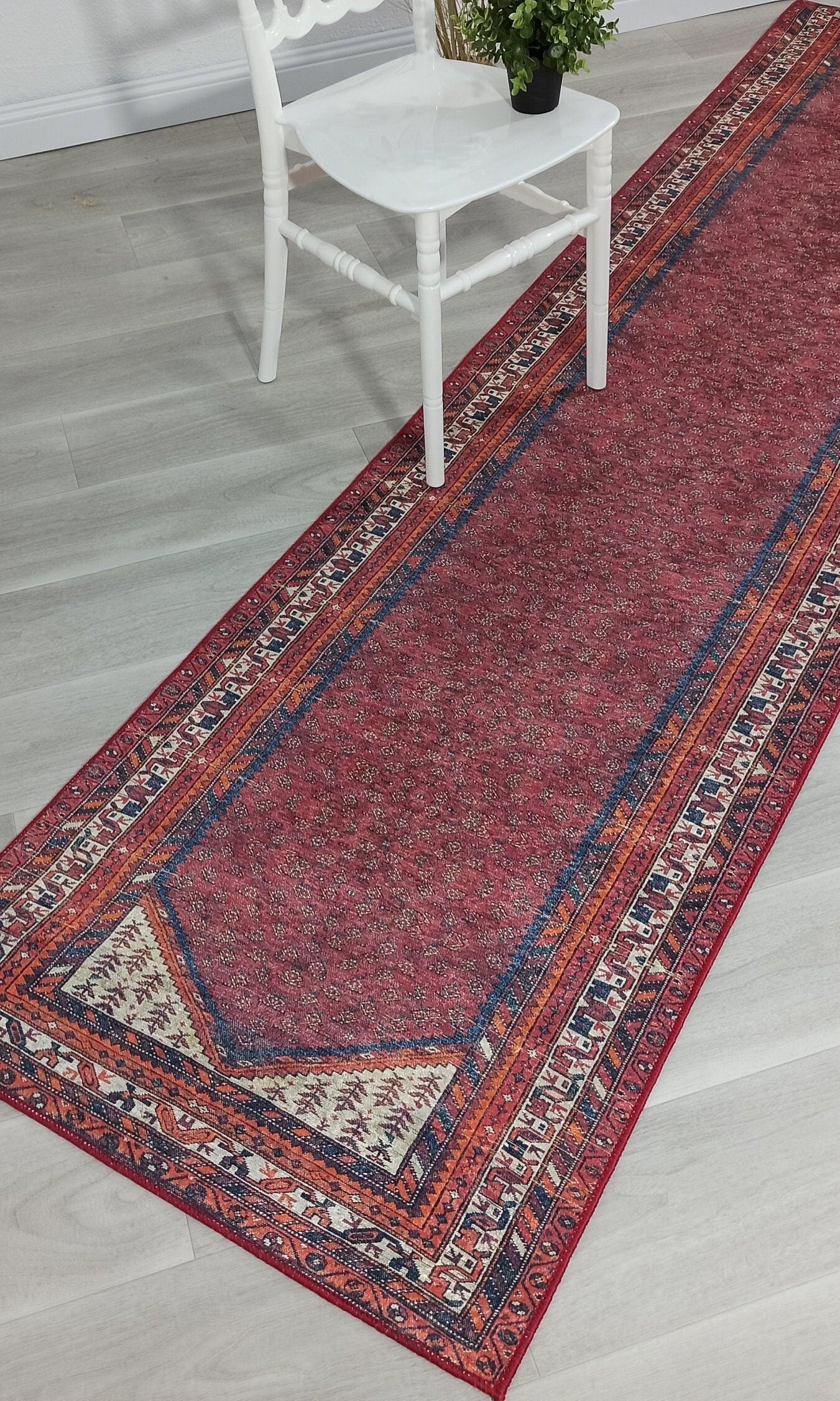 Cheka Turkish Red Beige Runner