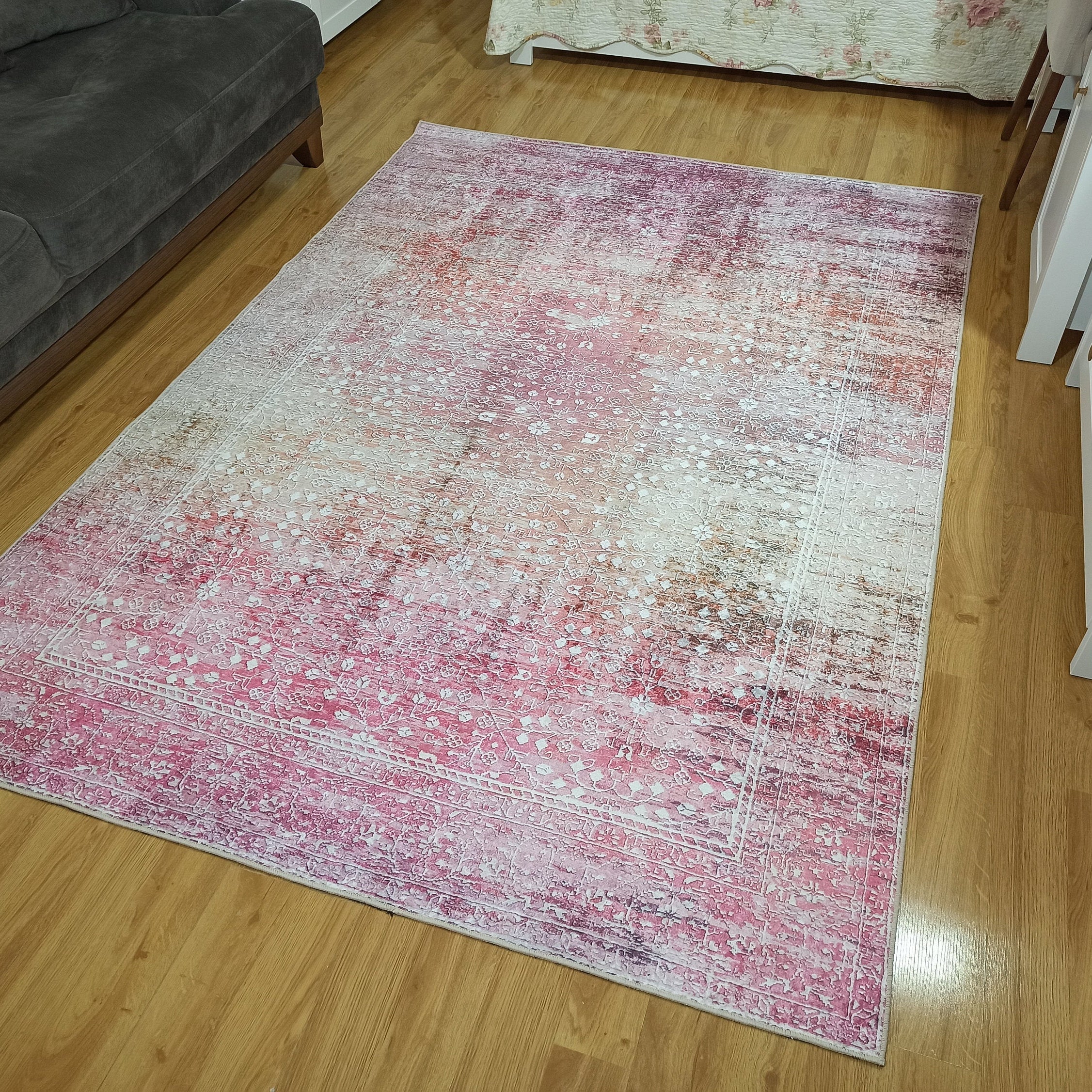 Chloé Rug Turkish Blush Beige Pink White Rug