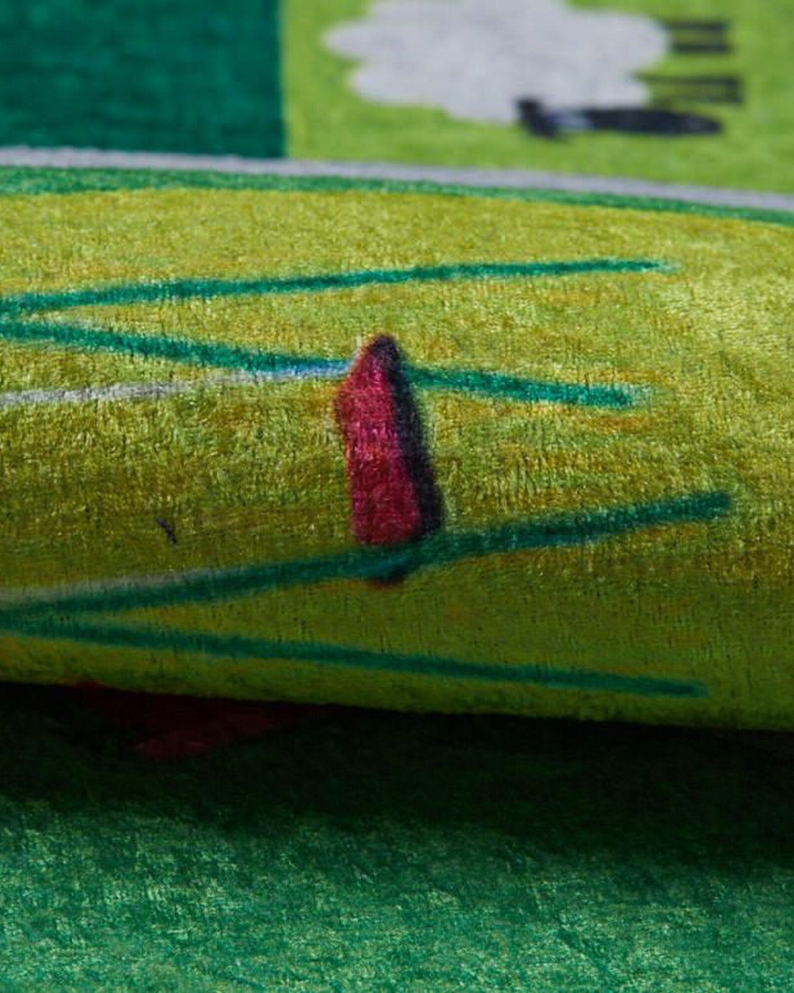 City Map Kids Green Play Rug