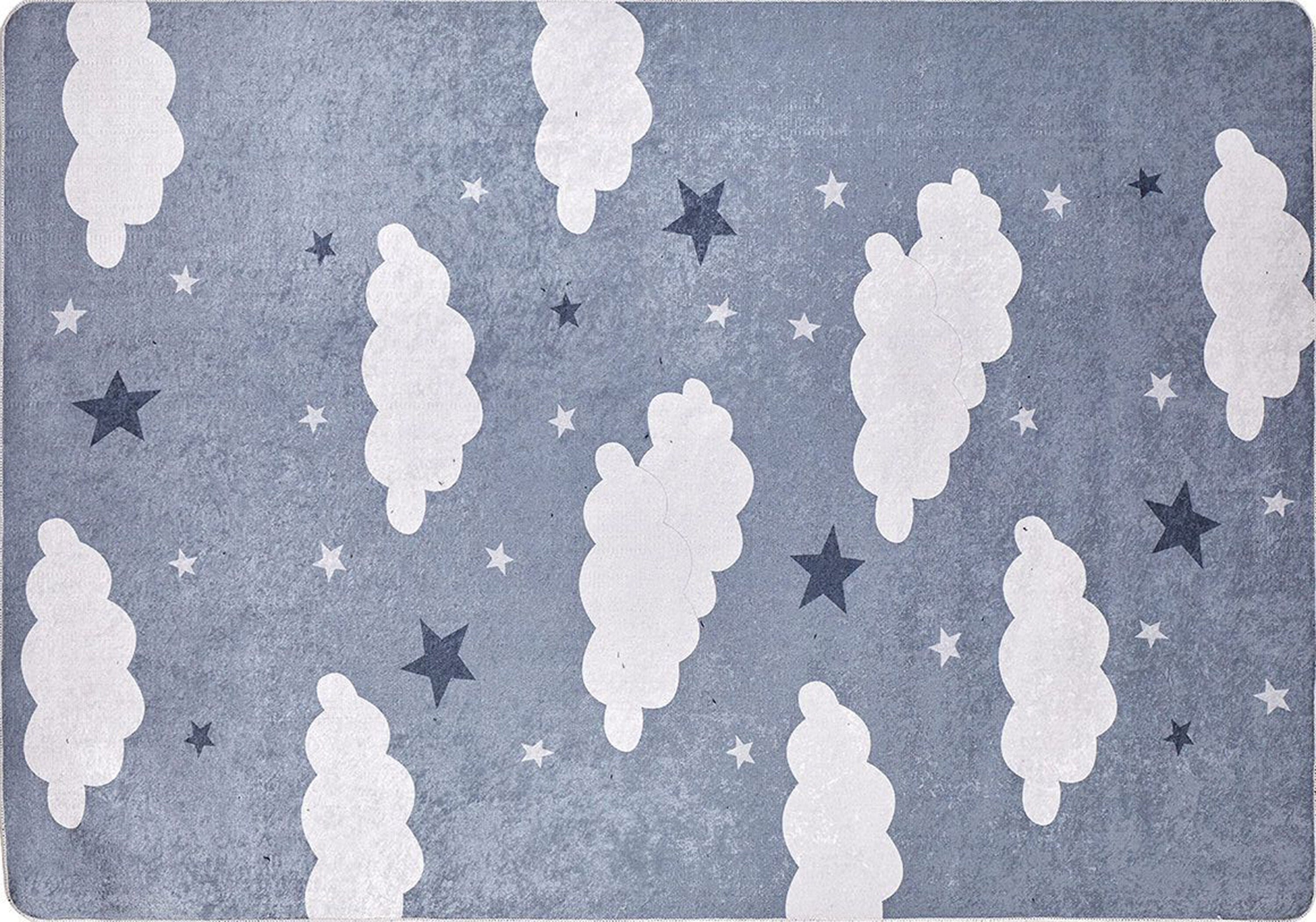 Cloudy Rug Gray Kids Rug