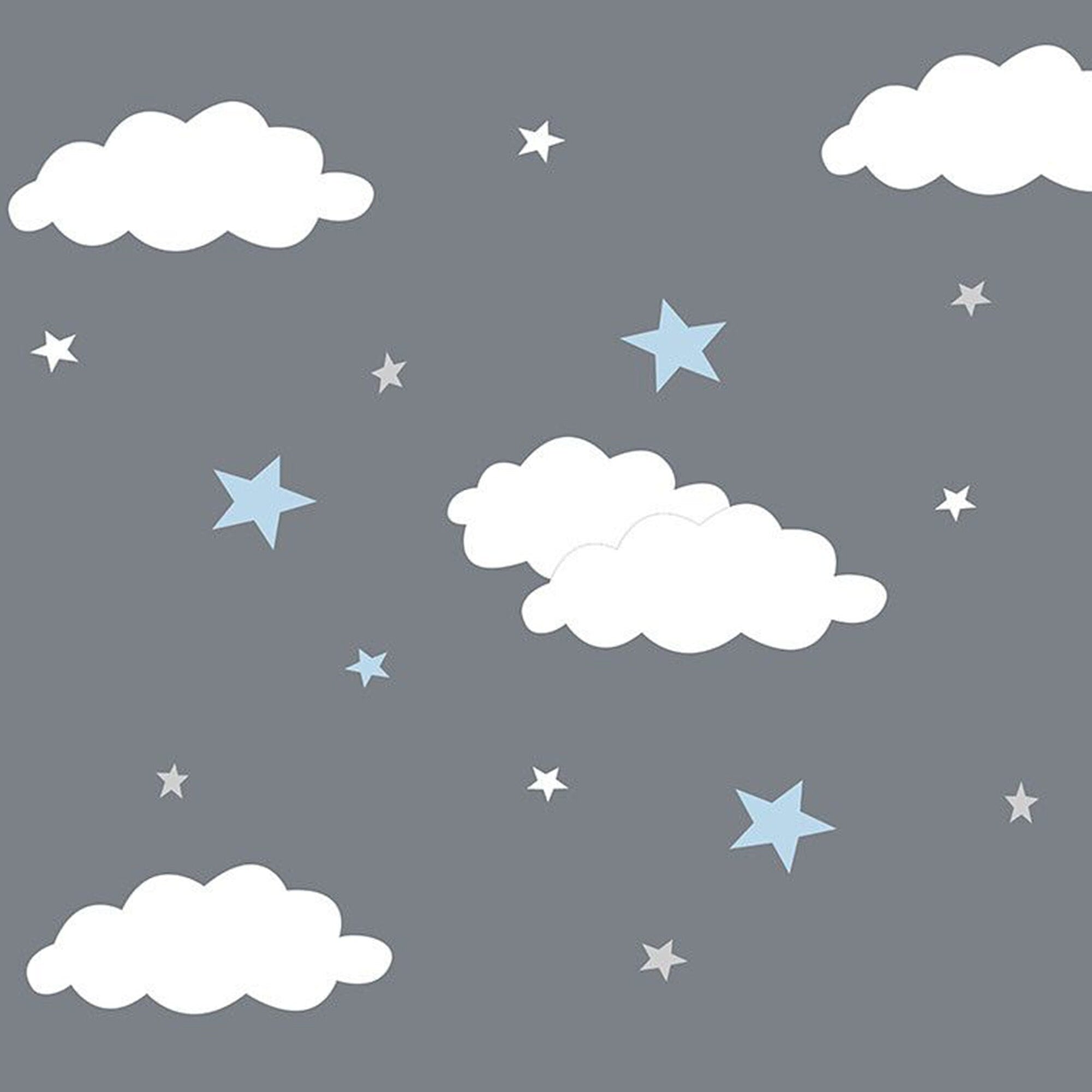 Cloudy Rug Gray Kids Rug