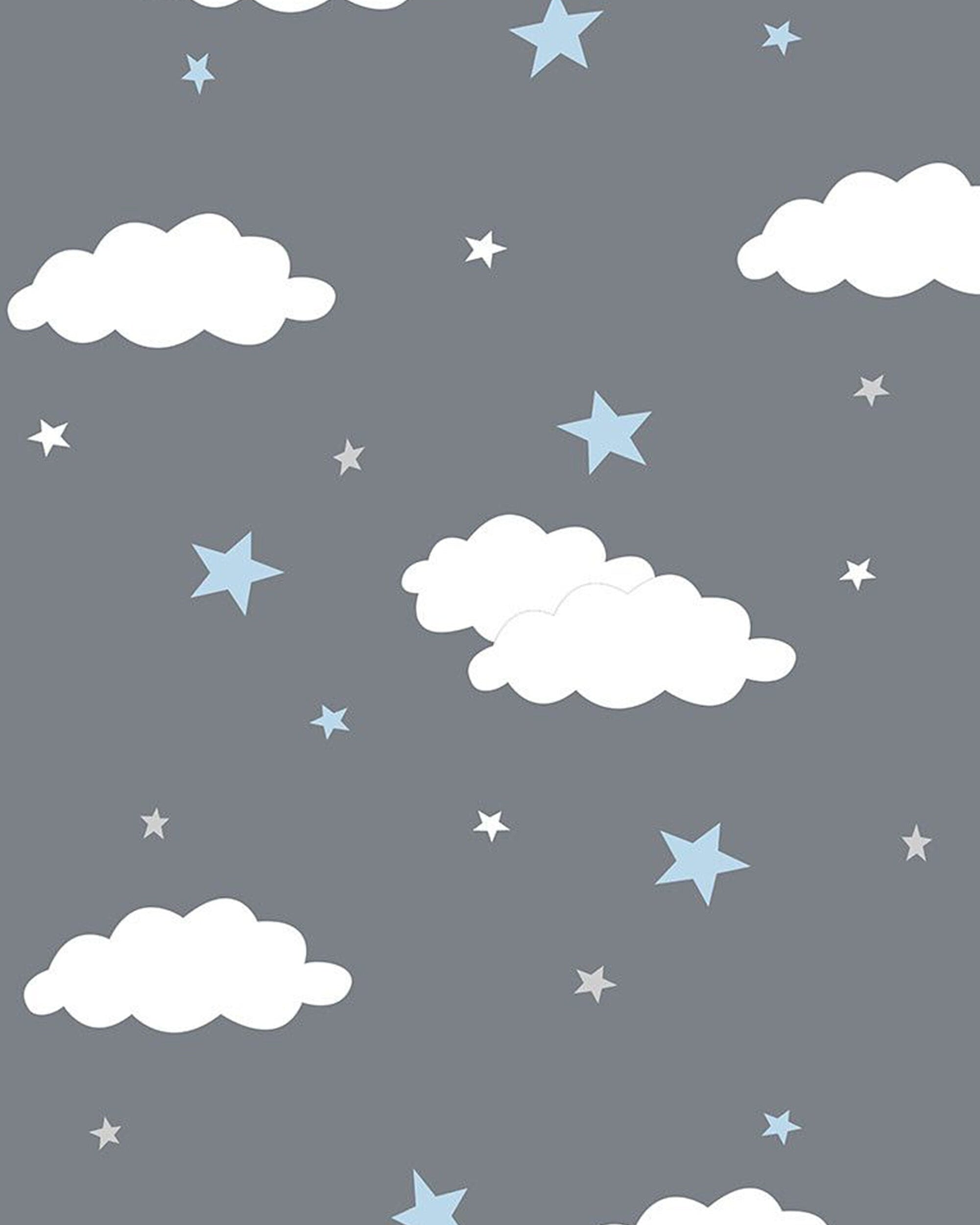 Cloudy Rug Gray Kids Rug