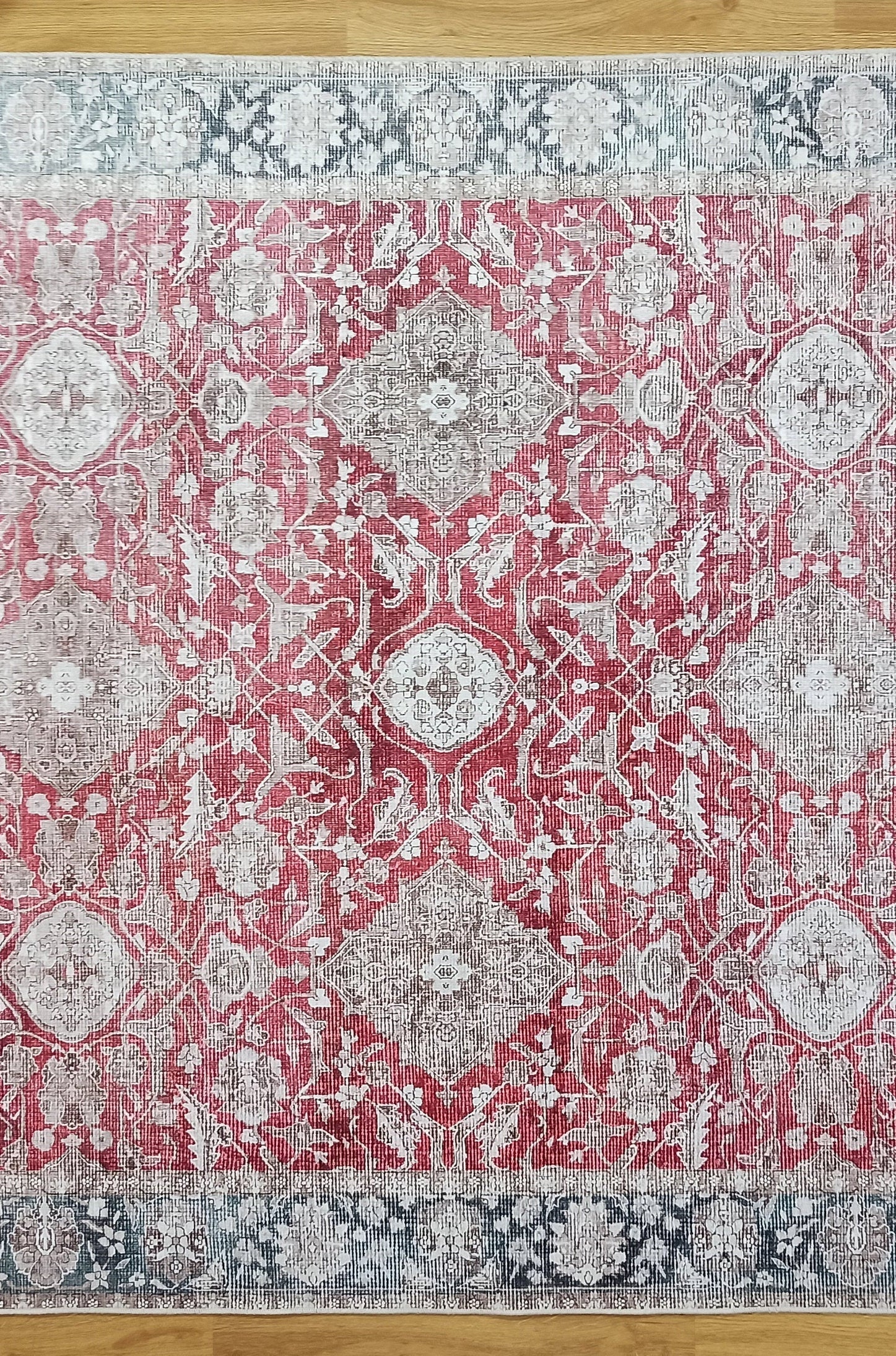 Dada Persian Vintage Red & Neutral Gray Rug