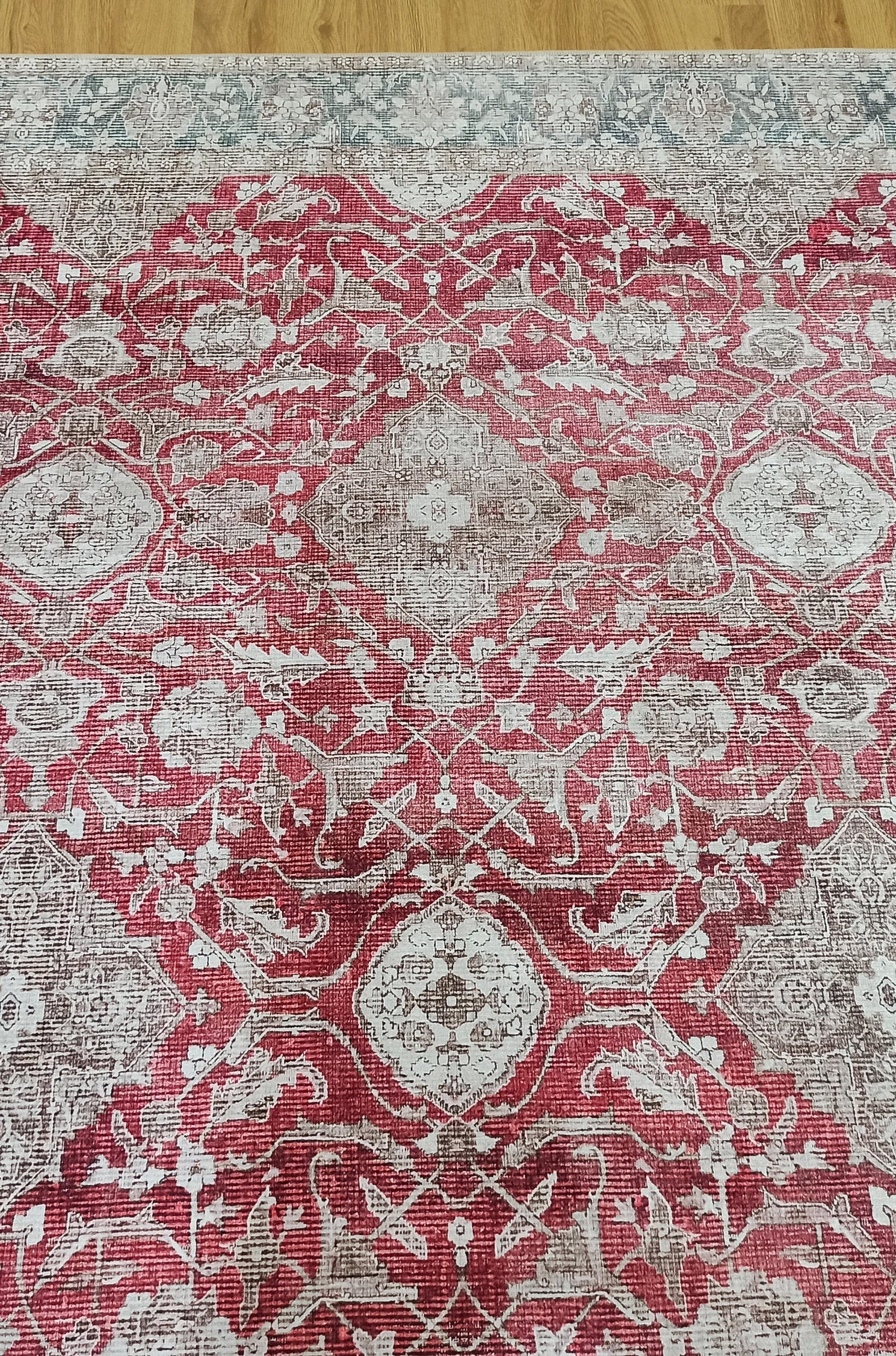 Dada Persian Vintage Red & Neutral Gray Rug