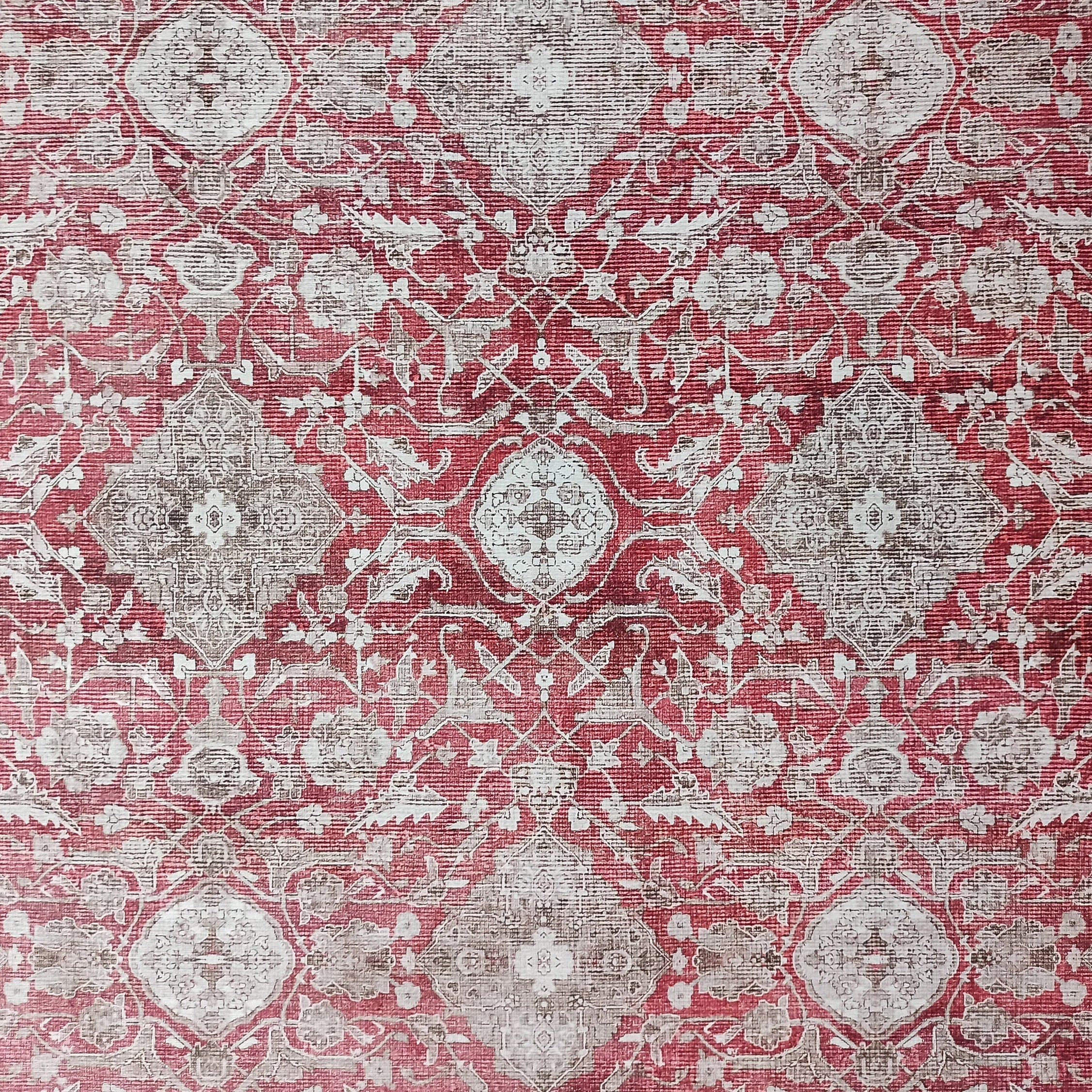 Dada Persian Vintage Red & Neutral Gray Rug