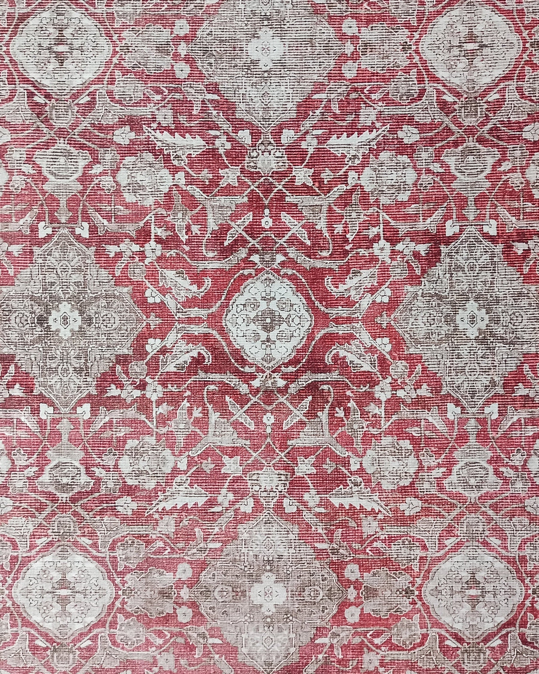Dada Persian Vintage Red & Neutral Gray Rug