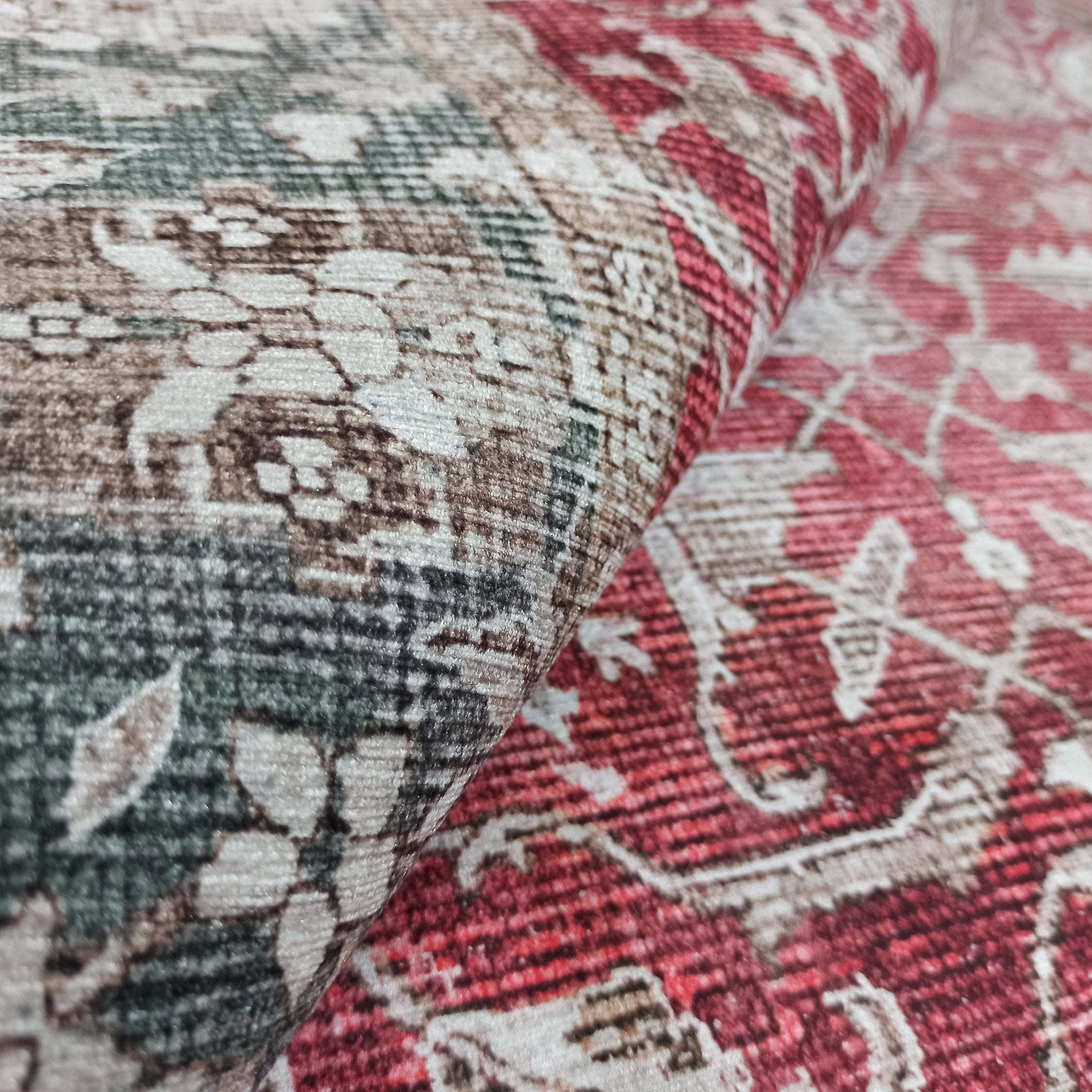 Dada Persian Vintage Red & Neutral Gray Rug