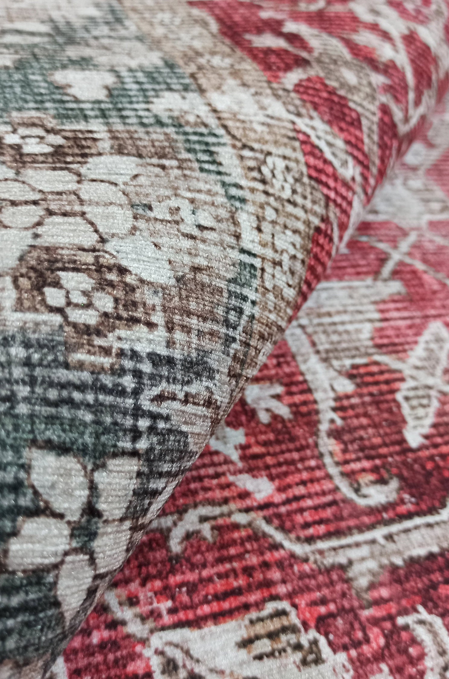 Dada Persian Vintage Red & Neutral Gray Rug