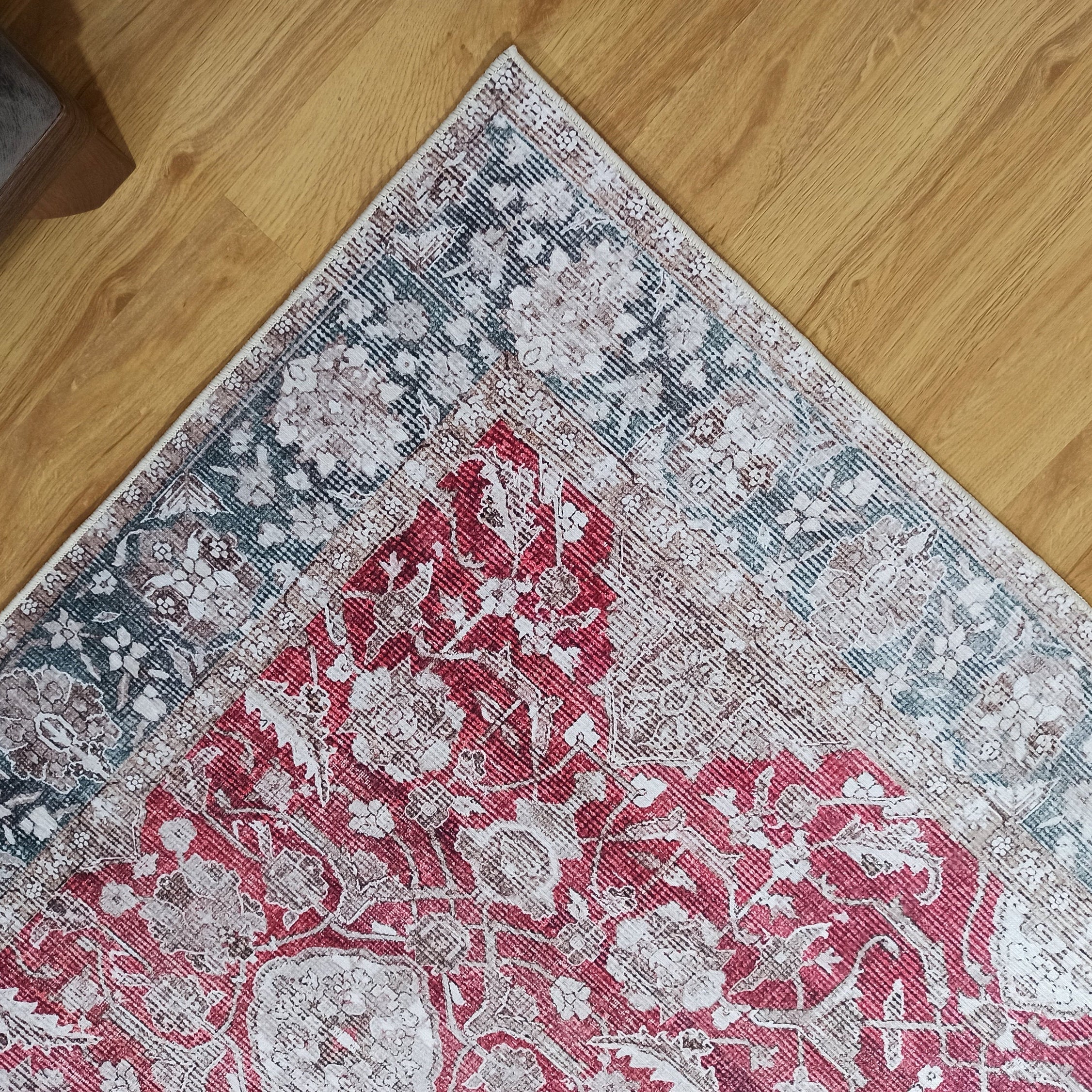 Dada Persian Vintage Red & Neutral Gray Rug