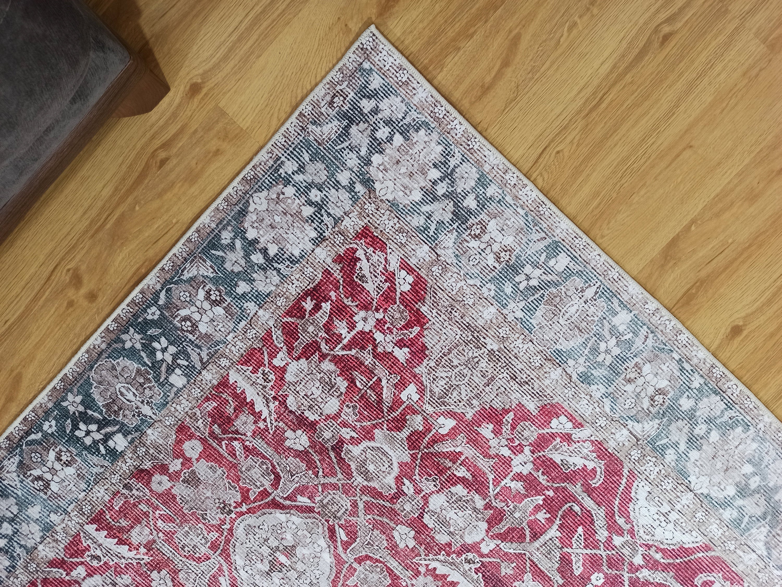 Dada Persian Vintage Red & Neutral Gray Rug