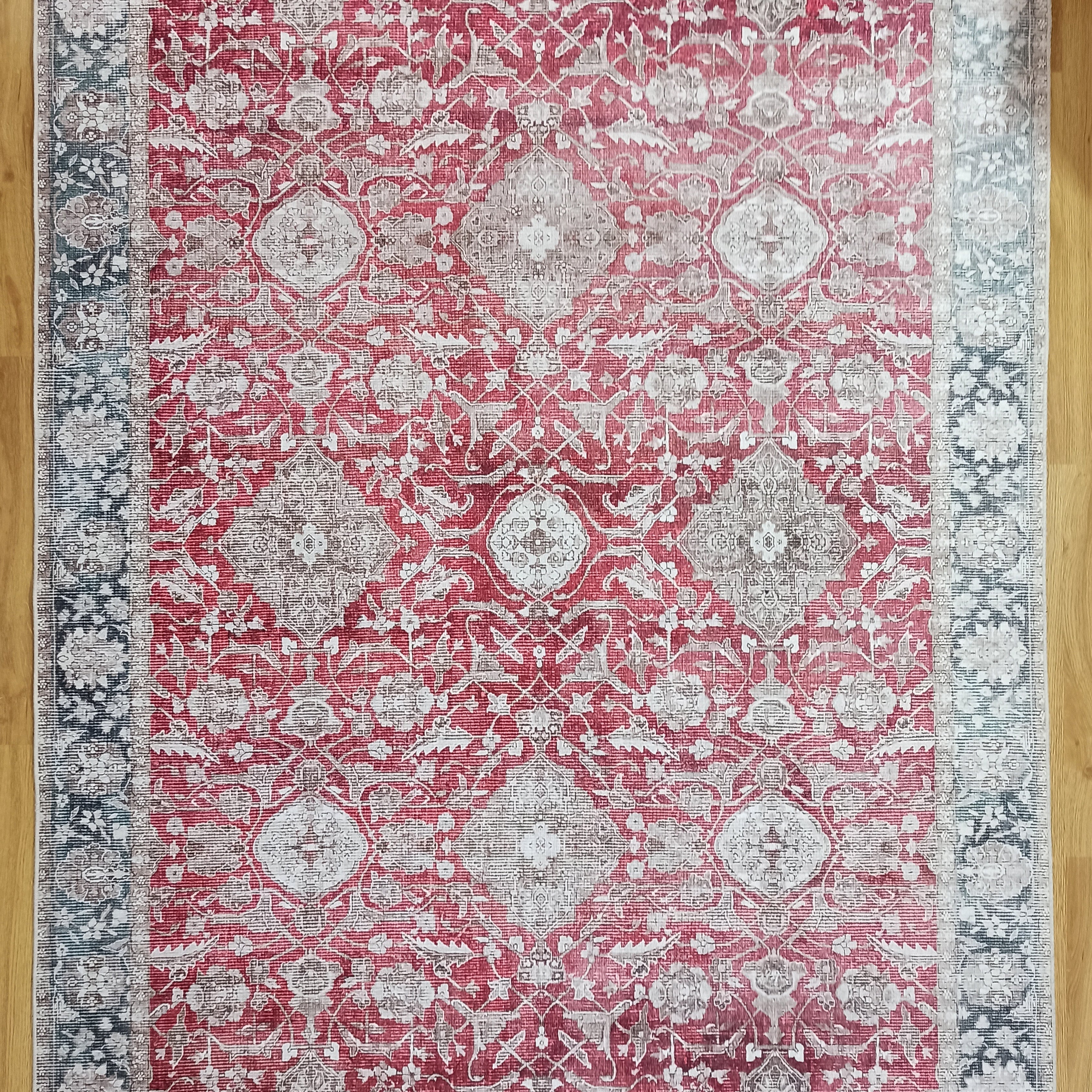 Dada Persian Vintage Red & Neutral Gray Rug