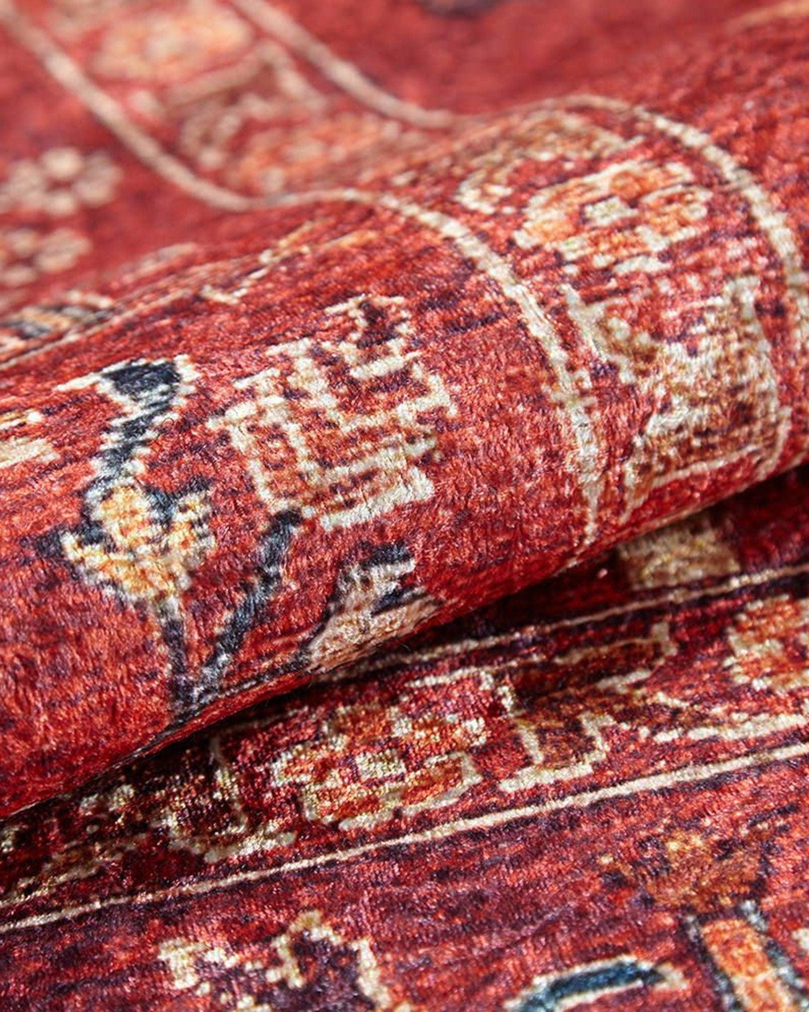 Damla Rug Turkish Ethnic Red Kilim Rug
