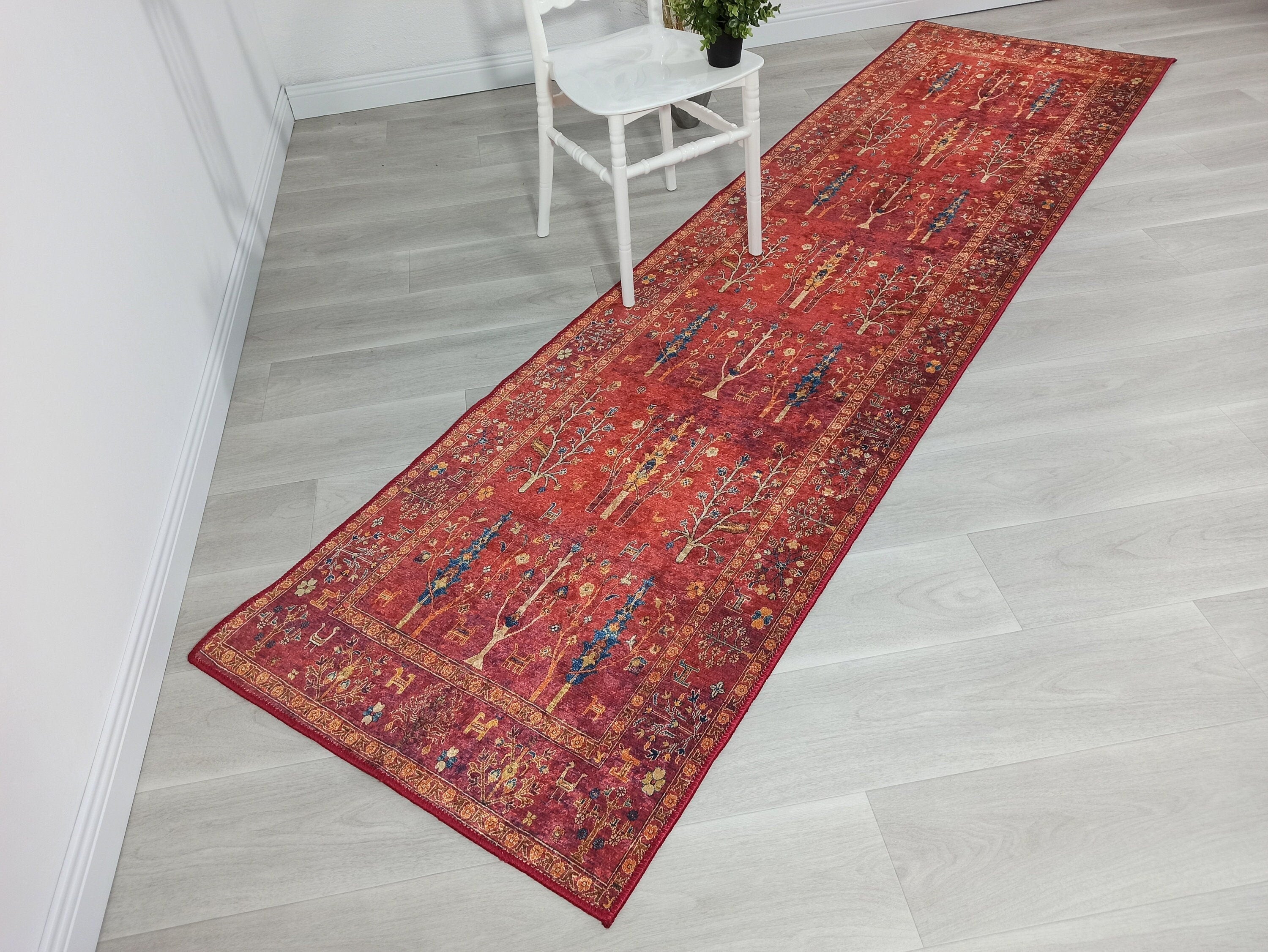 Damla Rug Turkish Ethnic Red Kilim Rug
