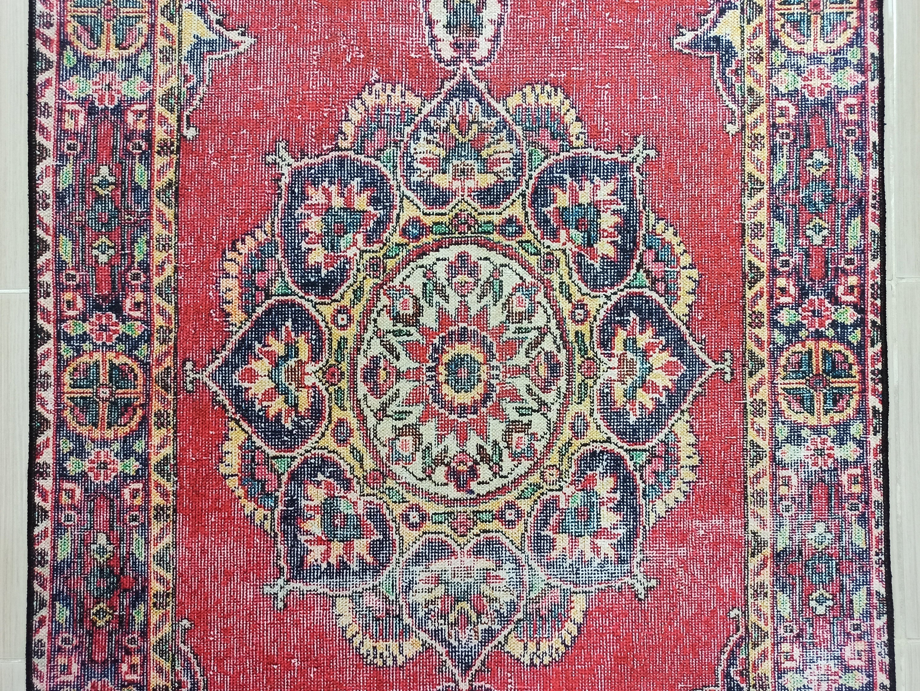 Darya Rug Turkish Red Vintage Area Rug