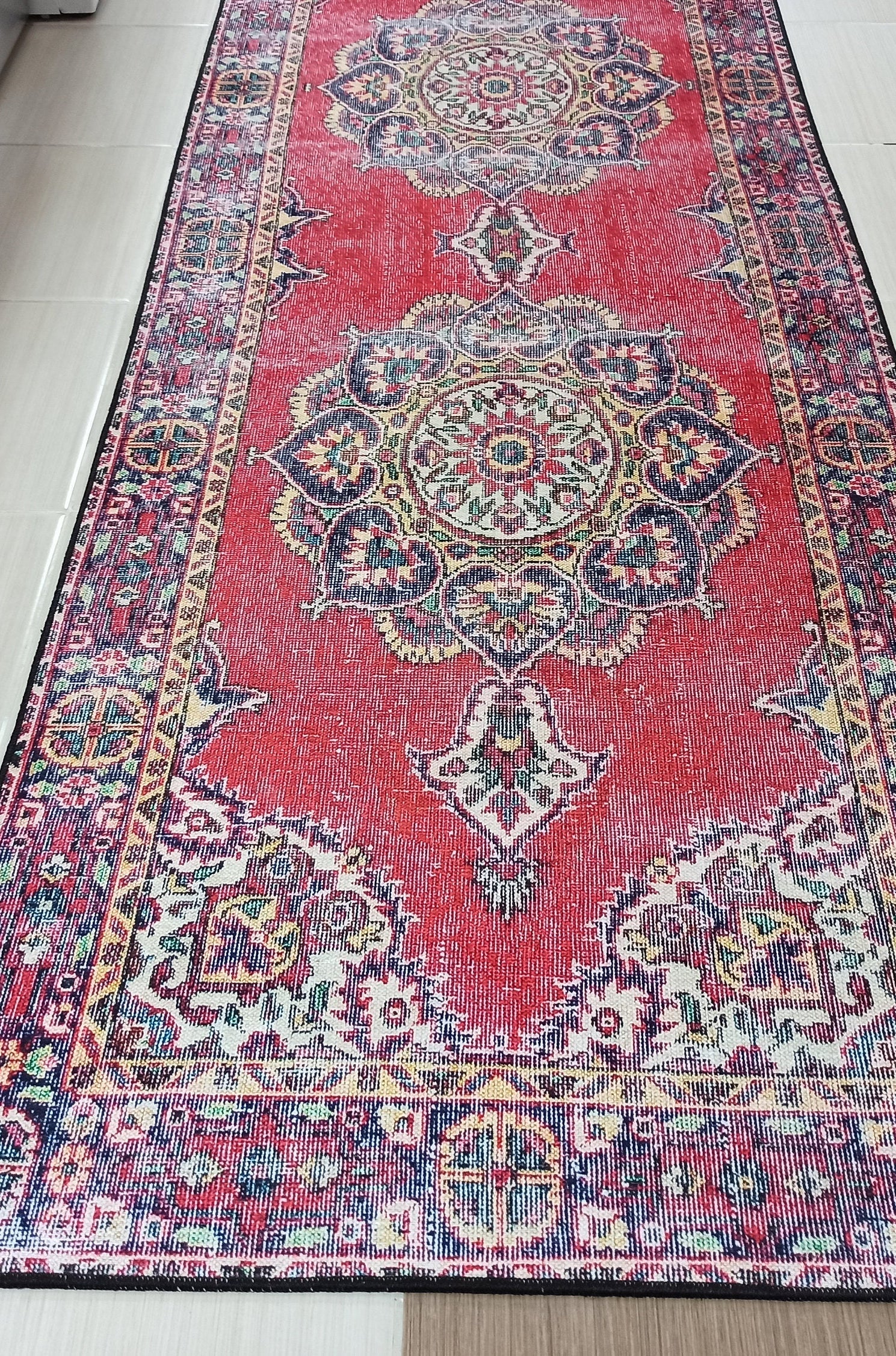 Darya Rug Turkish Red Vintage Area Rug