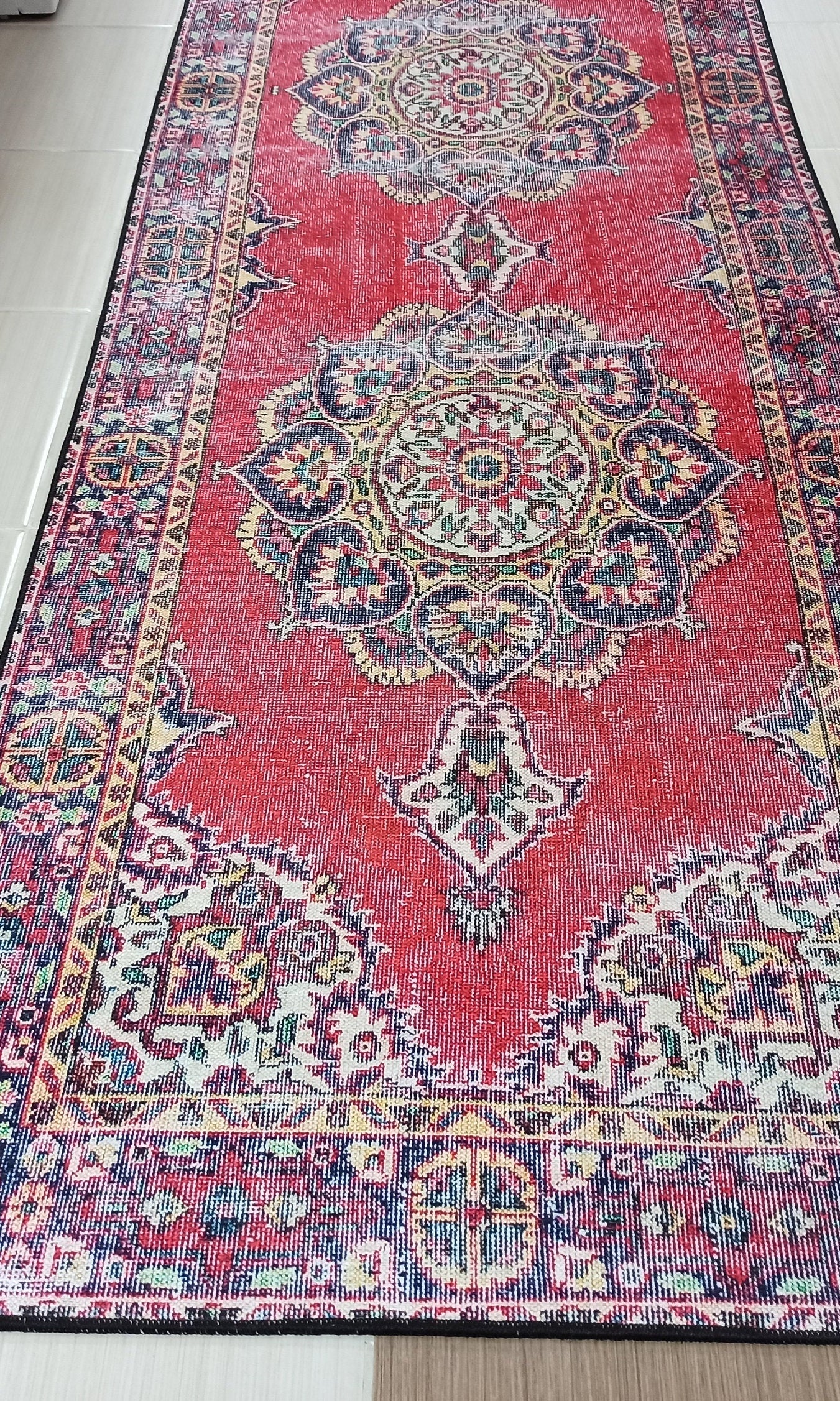 Darya Rug Turkish Red Vintage Area Rug