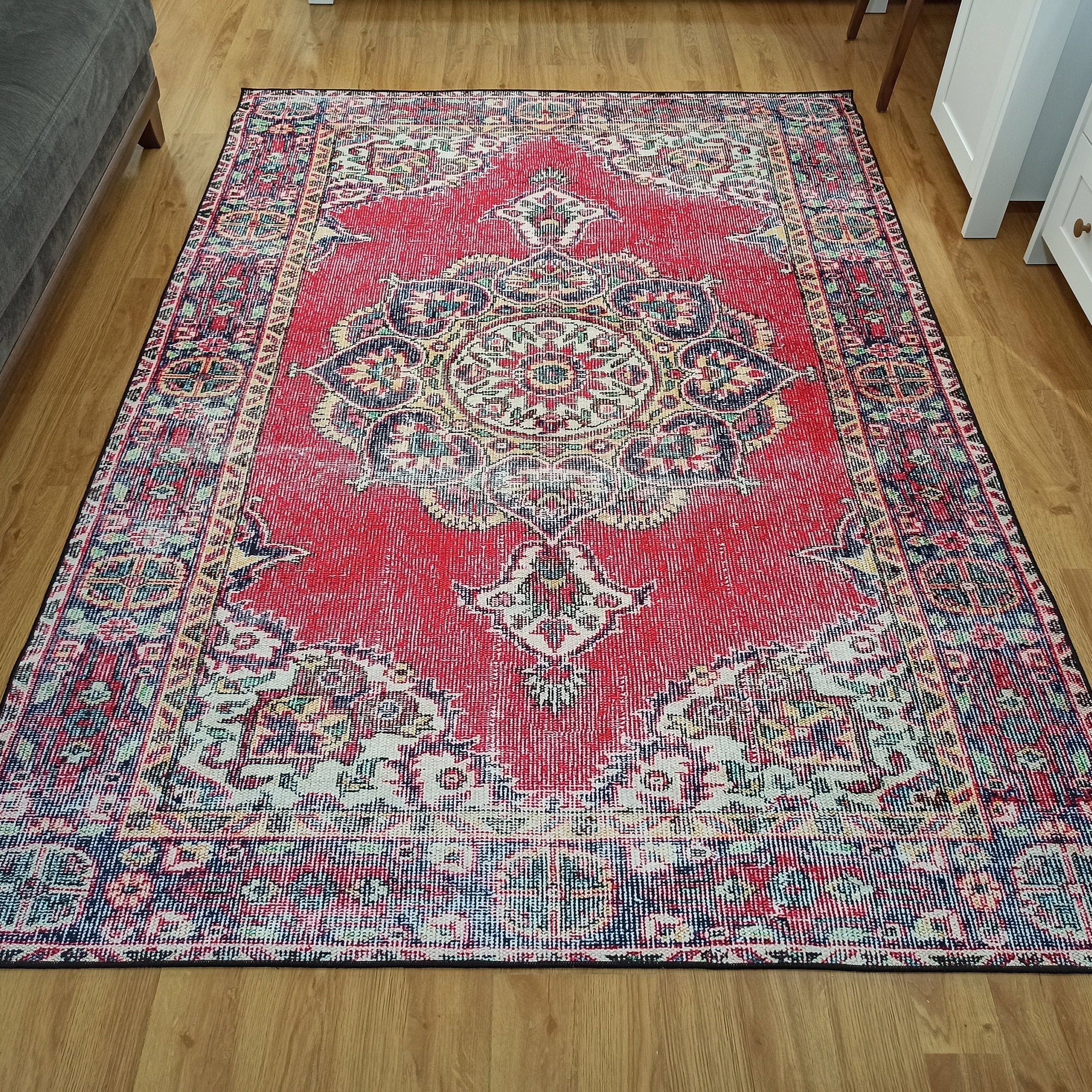 Darya Rug Turkish Red Vintage Area Rug