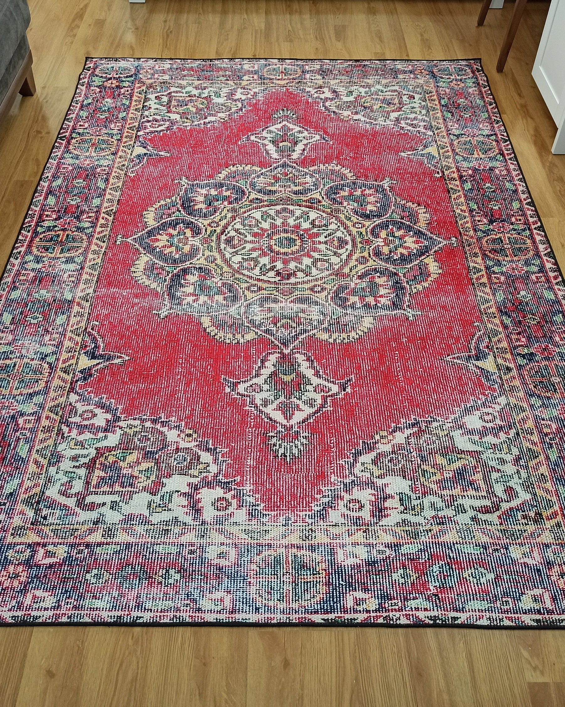 Darya Rug Turkish Red Vintage Area Rug