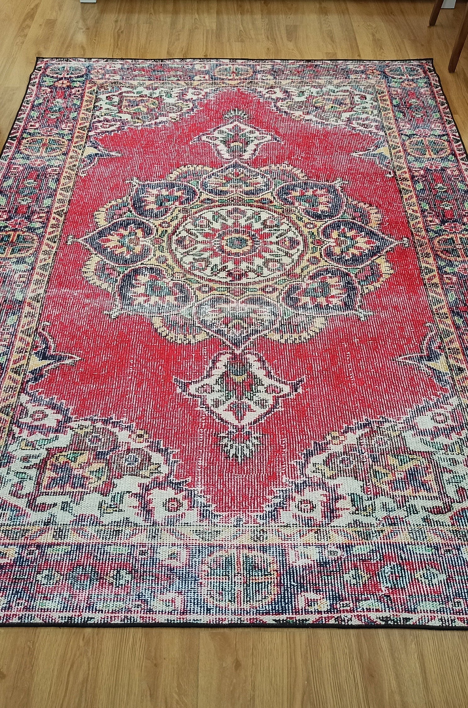 Darya Rug Turkish Red Vintage Area Rug