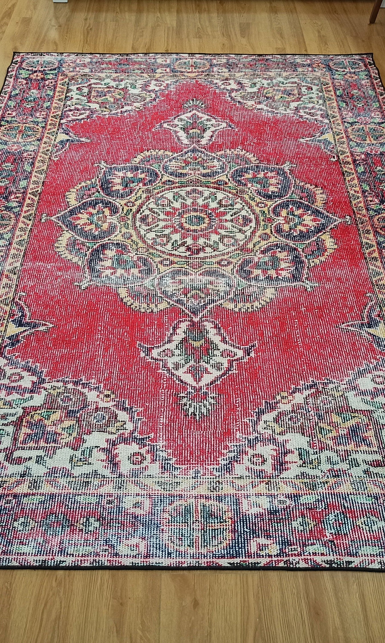 Darya Rug Turkish Red Vintage Area Rug