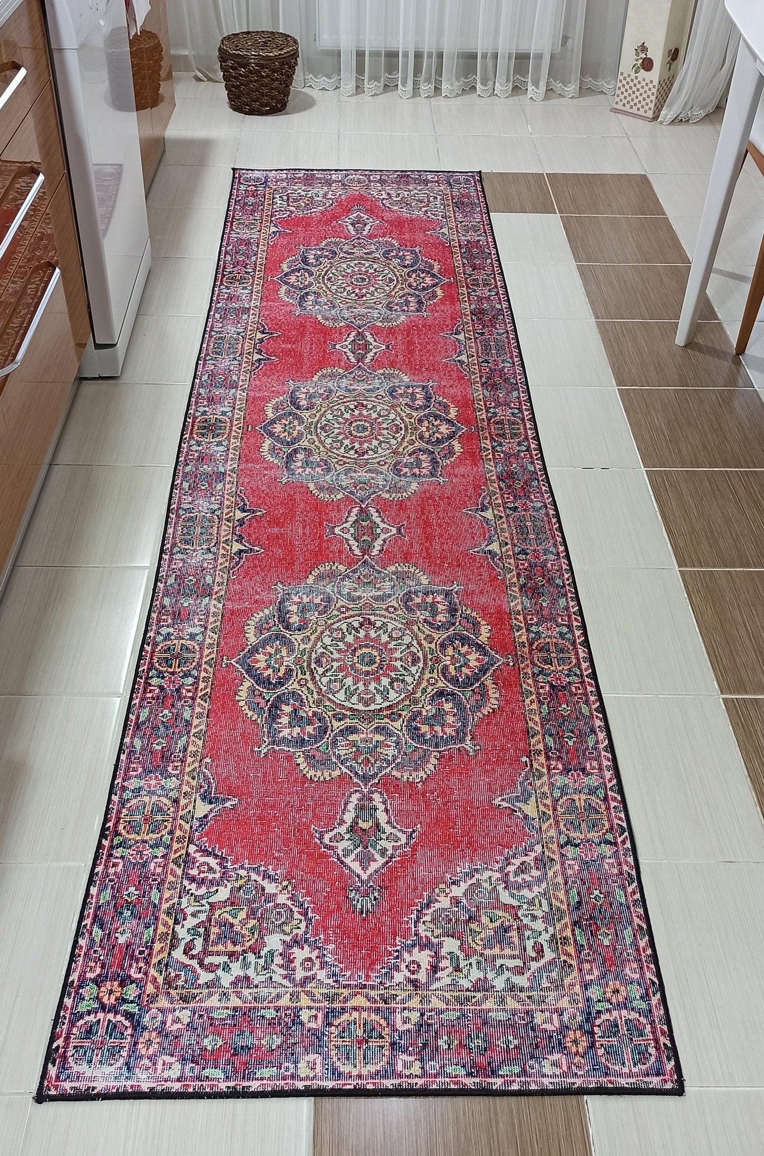 Darya Rug Turkish Red Vintage Area Rug