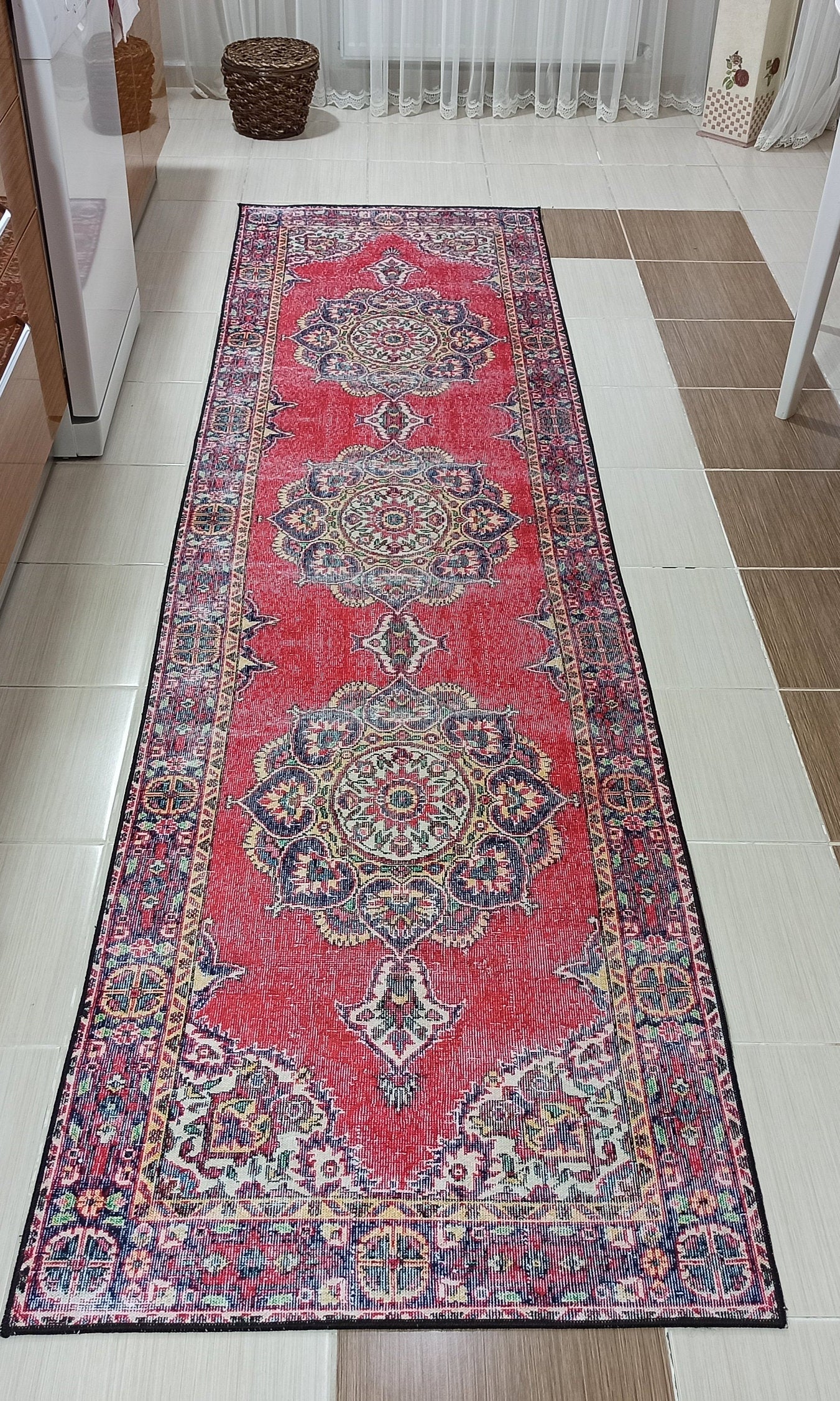 Darya Rug Turkish Red Vintage Area Rug