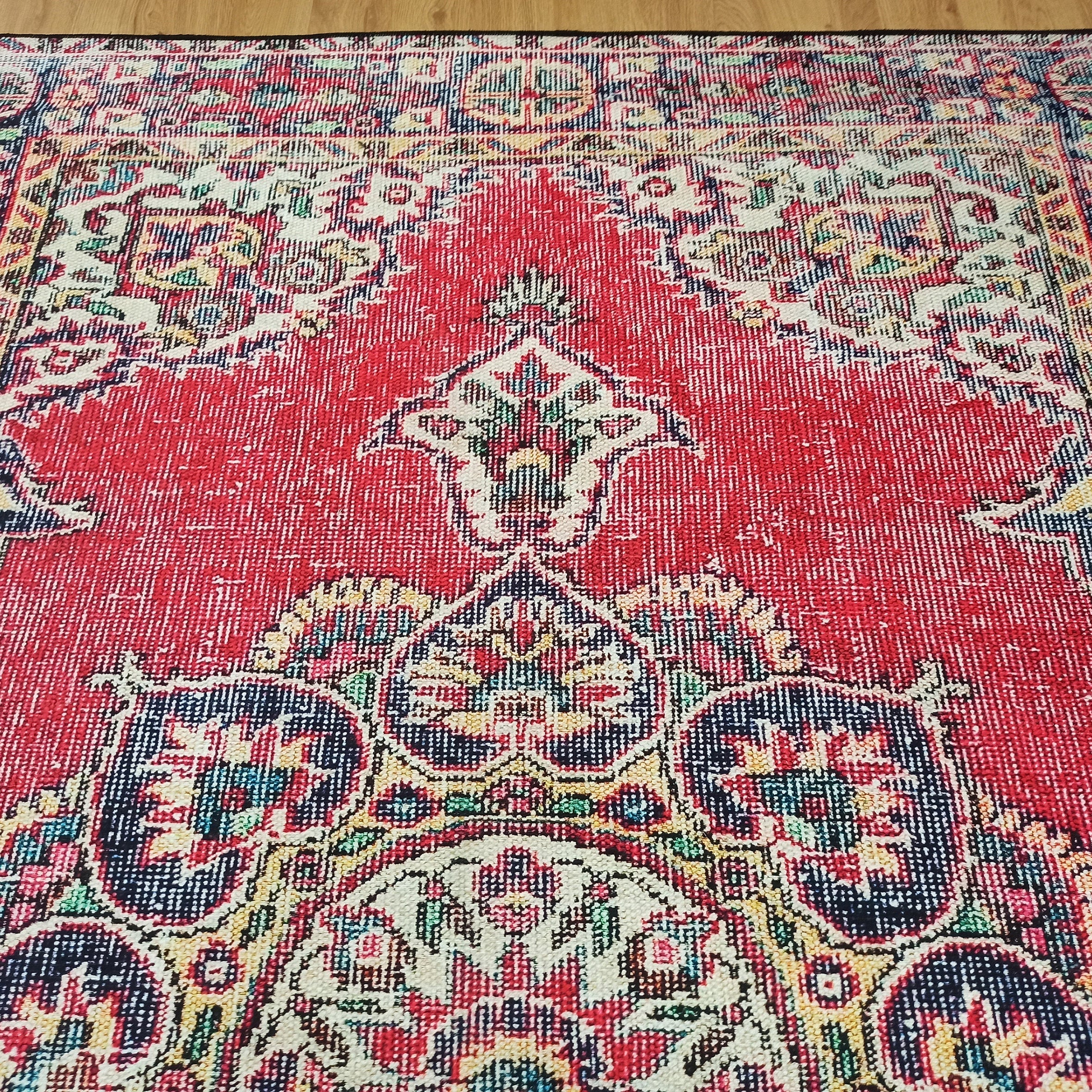 Darya Rug Turkish Red Vintage Area Rug