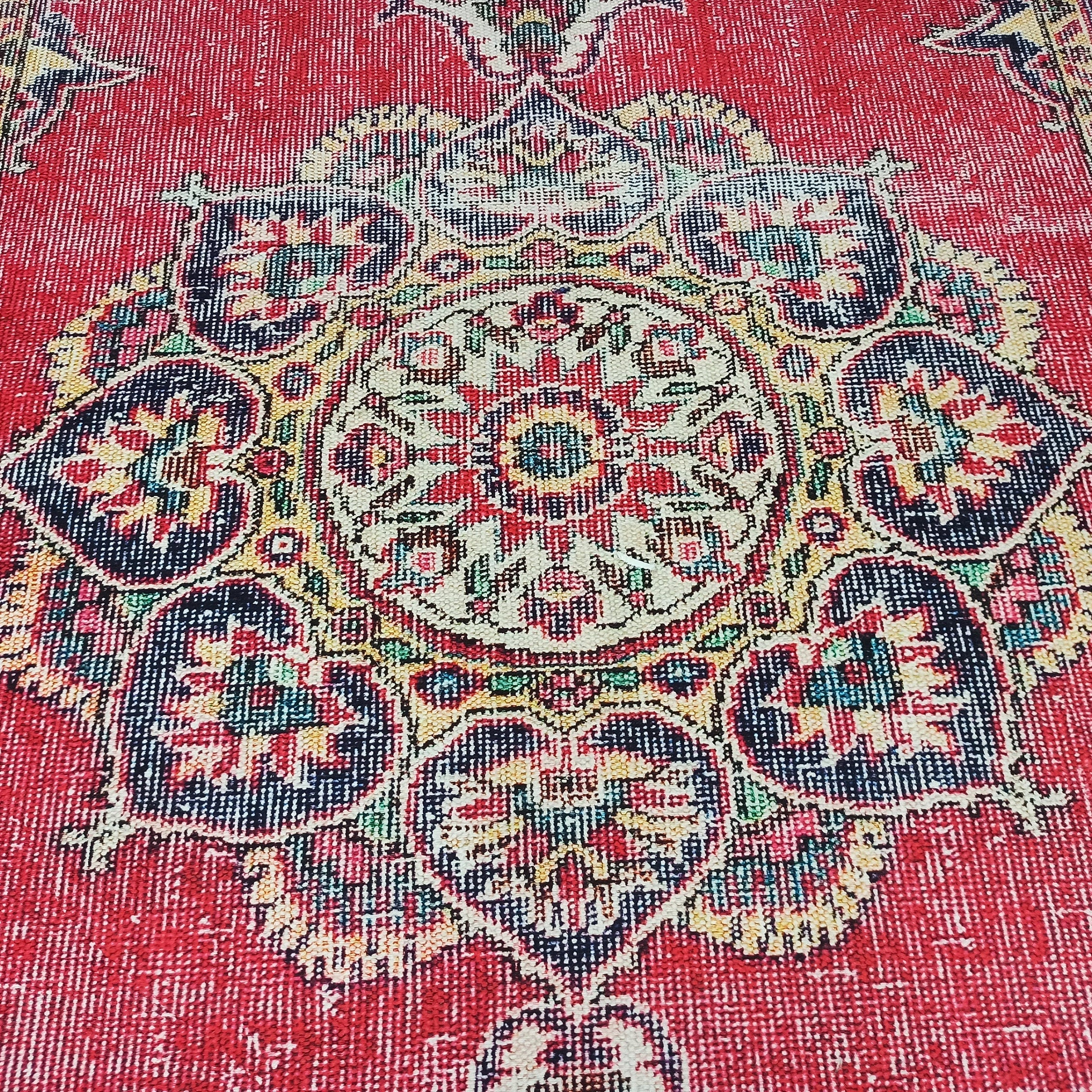 Darya Rug Turkish Red Vintage Area Rug