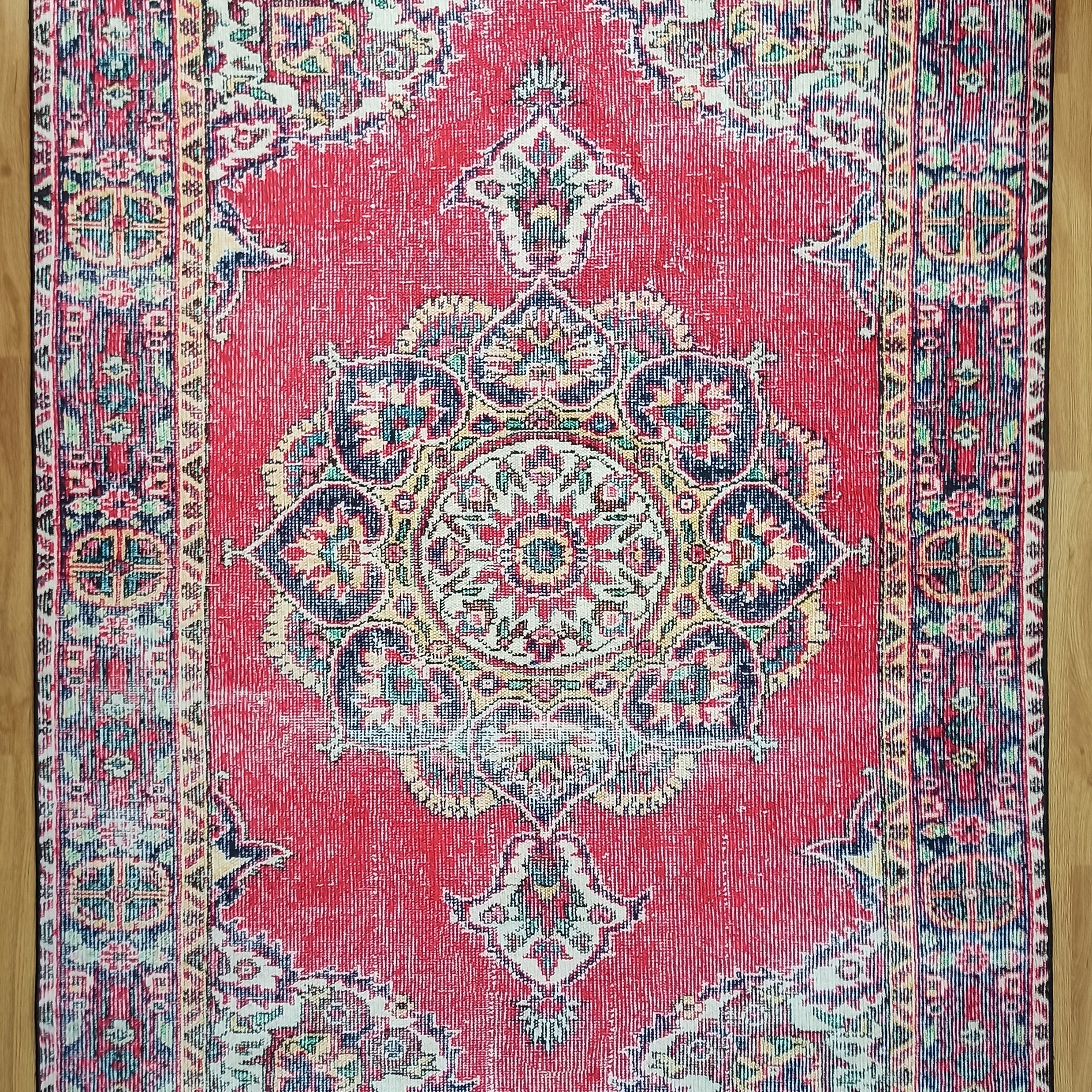 Darya Rug Turkish Red Vintage Area Rug