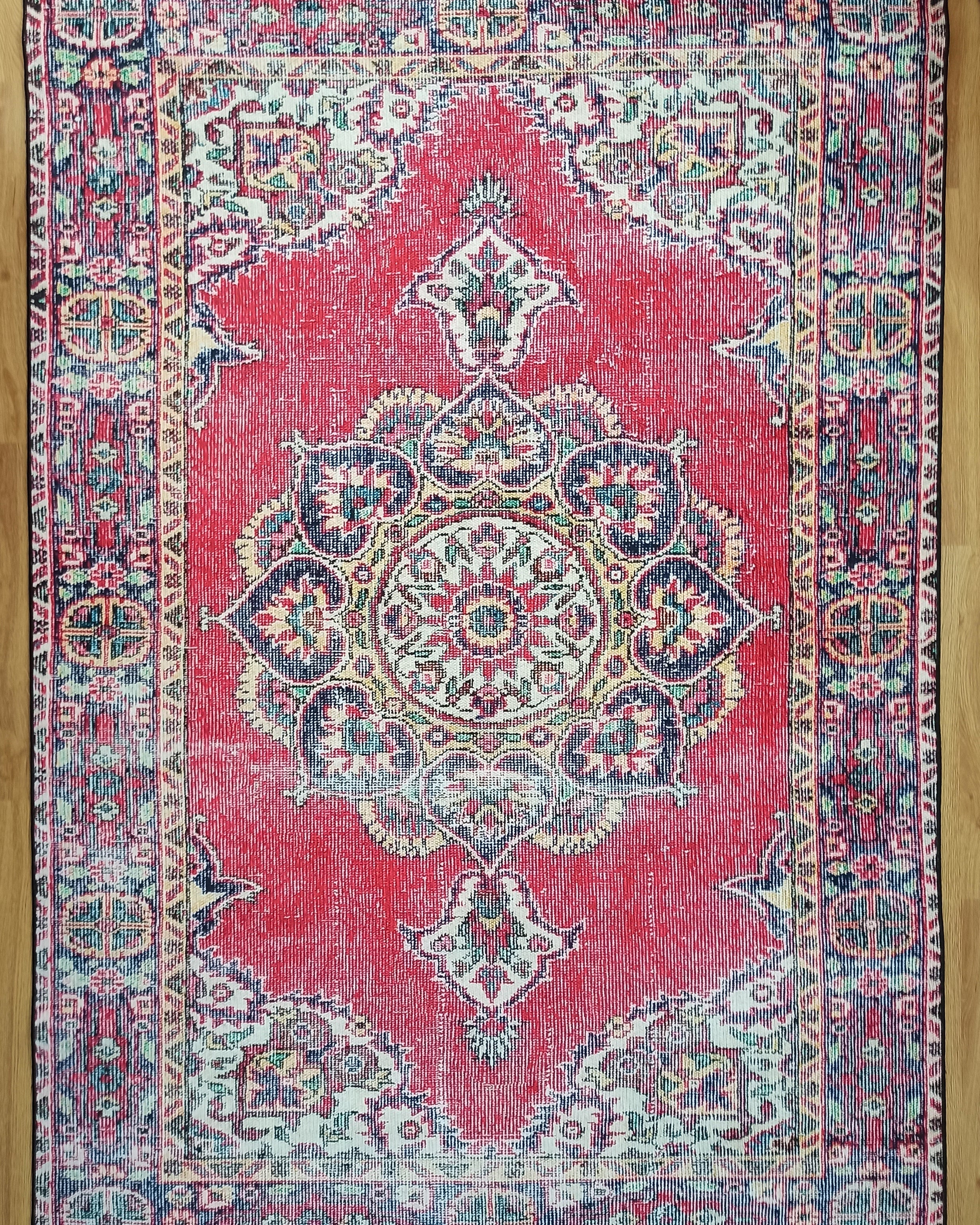 Darya Rug Turkish Red Vintage Area Rug