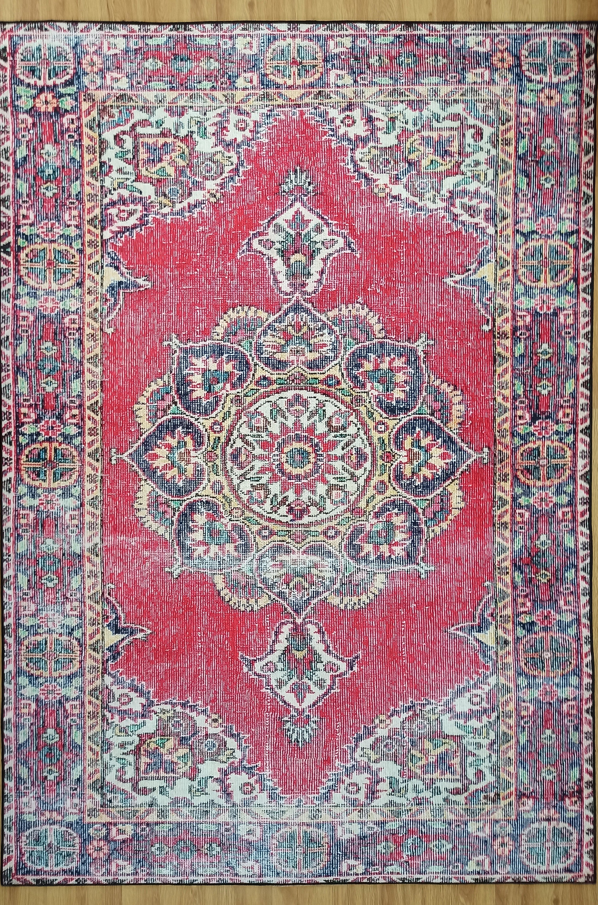 Darya Rug Turkish Red Vintage Area Rug