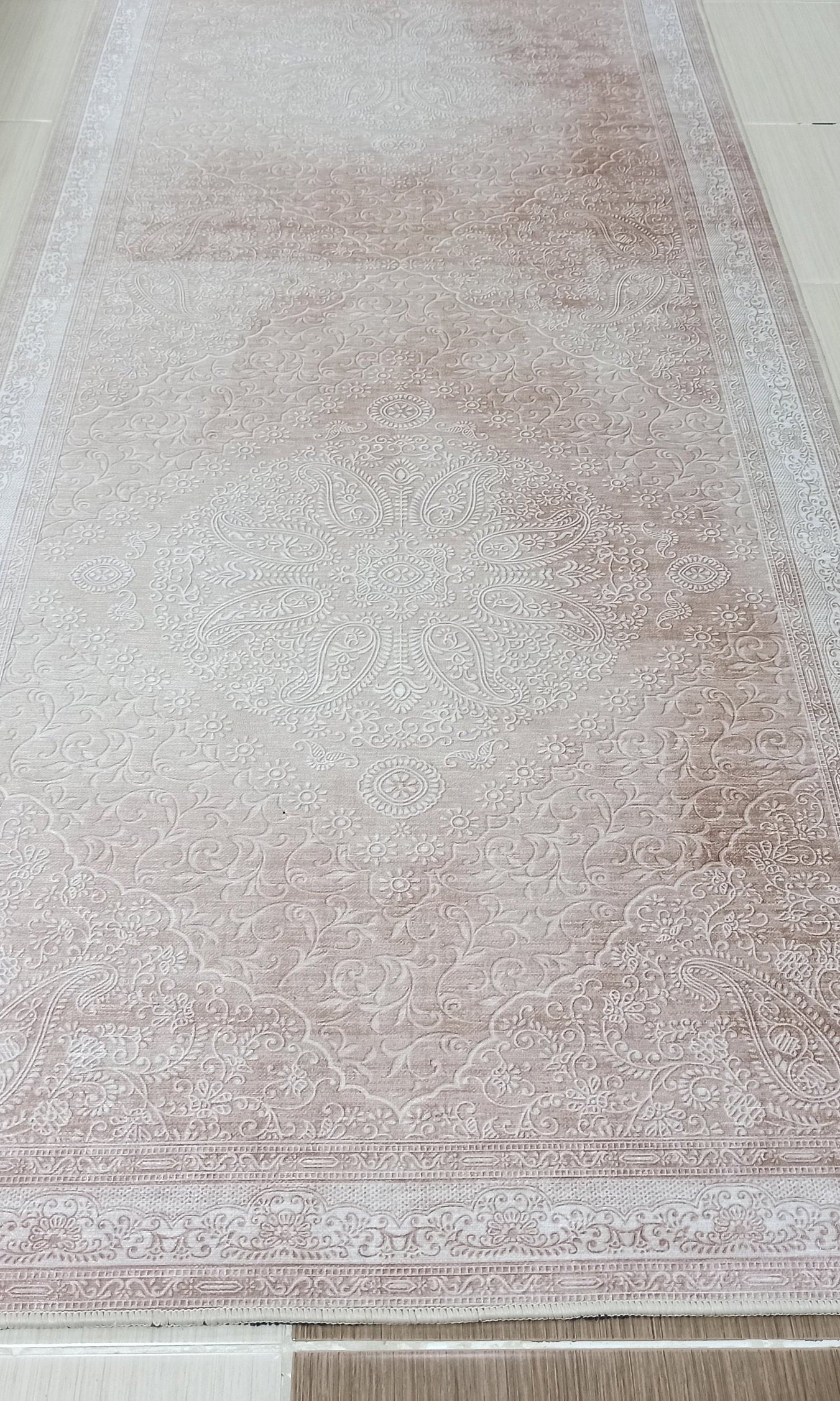 Ela Rug Faded Neutral Beige Vintage Area Rug