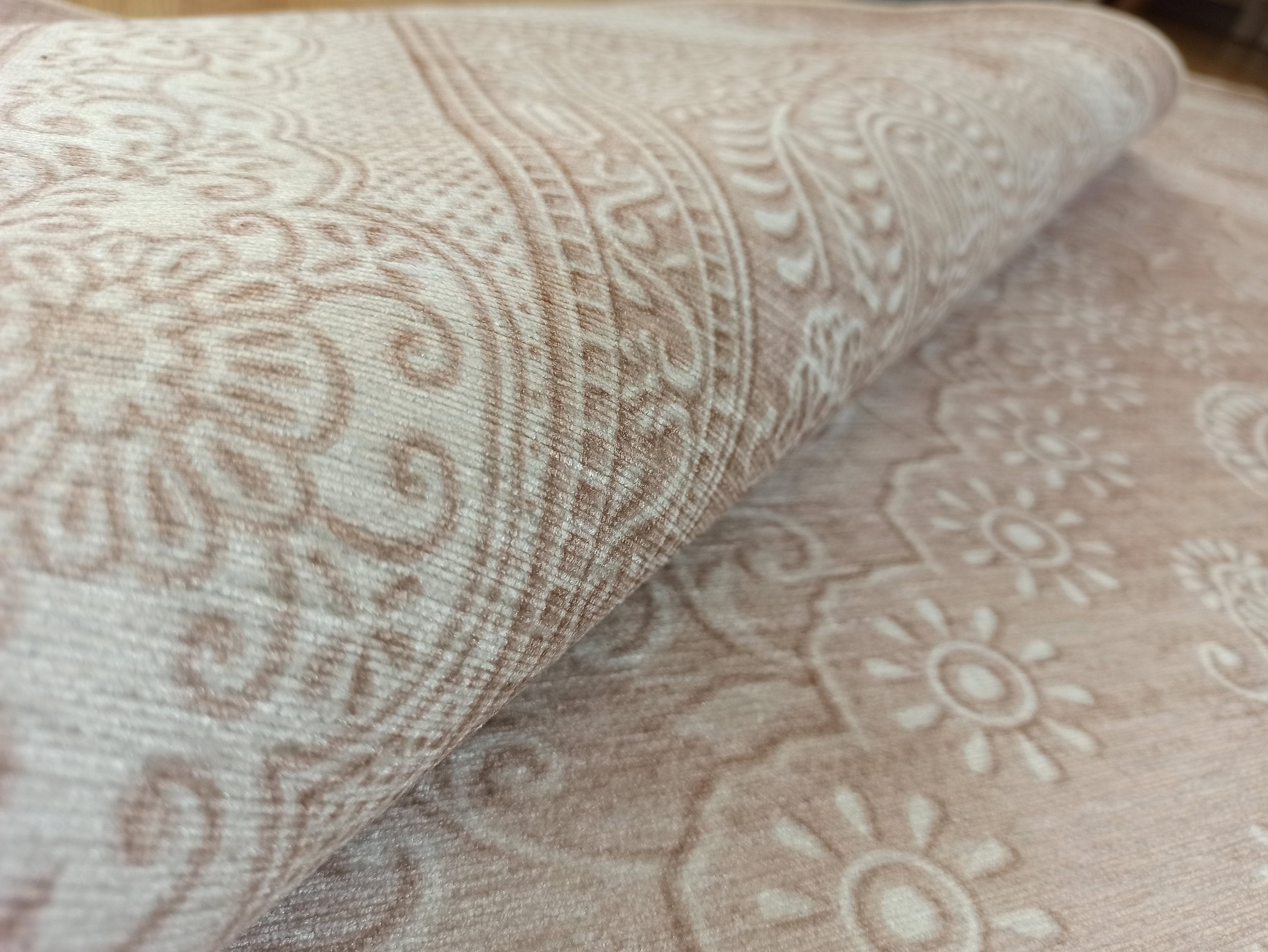 Ela Rug Faded Neutral Beige Vintage Area Rug