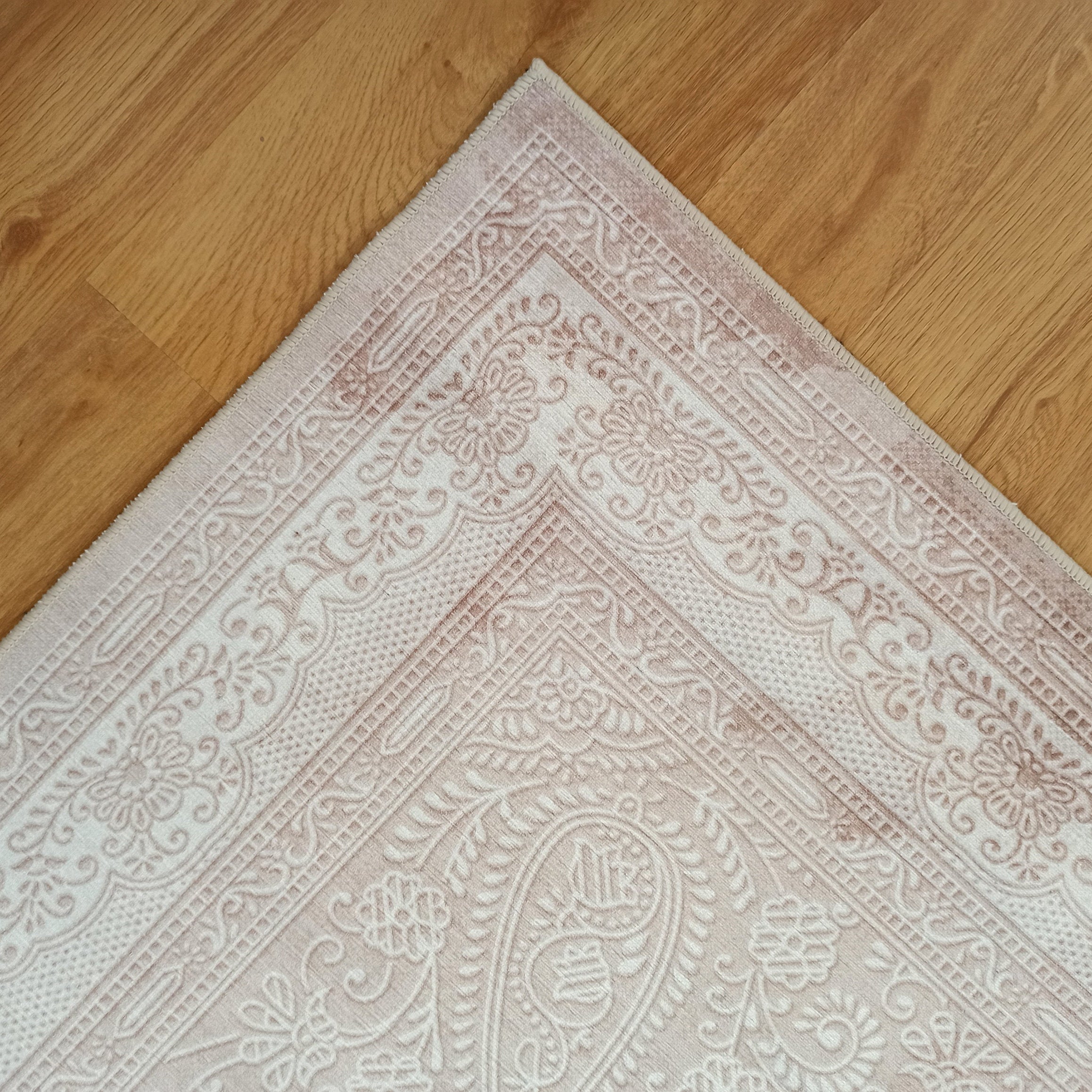 Ela Rug Faded Neutral Beige Vintage Area Rug