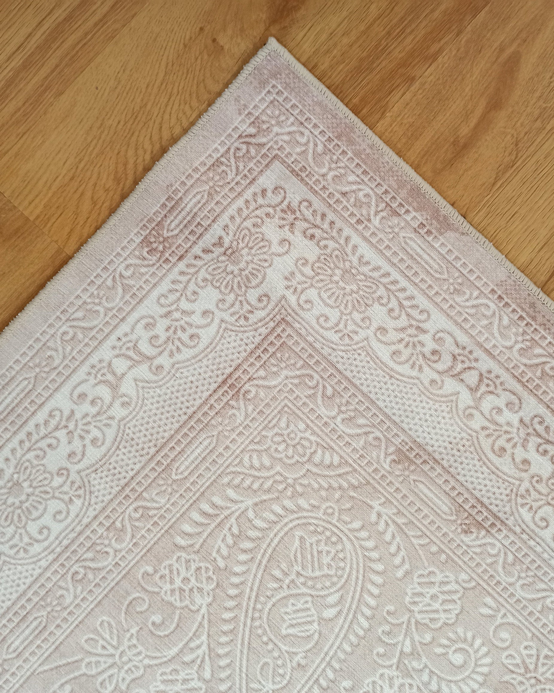 Ela Rug Faded Neutral Beige Vintage Area Rug