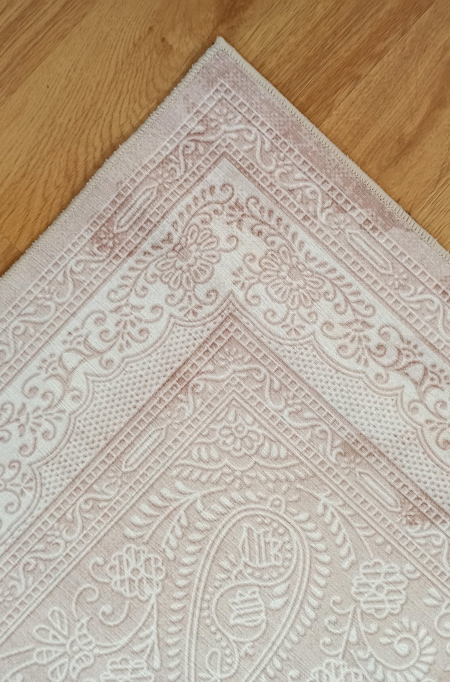 Ela Rug Faded Neutral Beige Vintage Area Rug