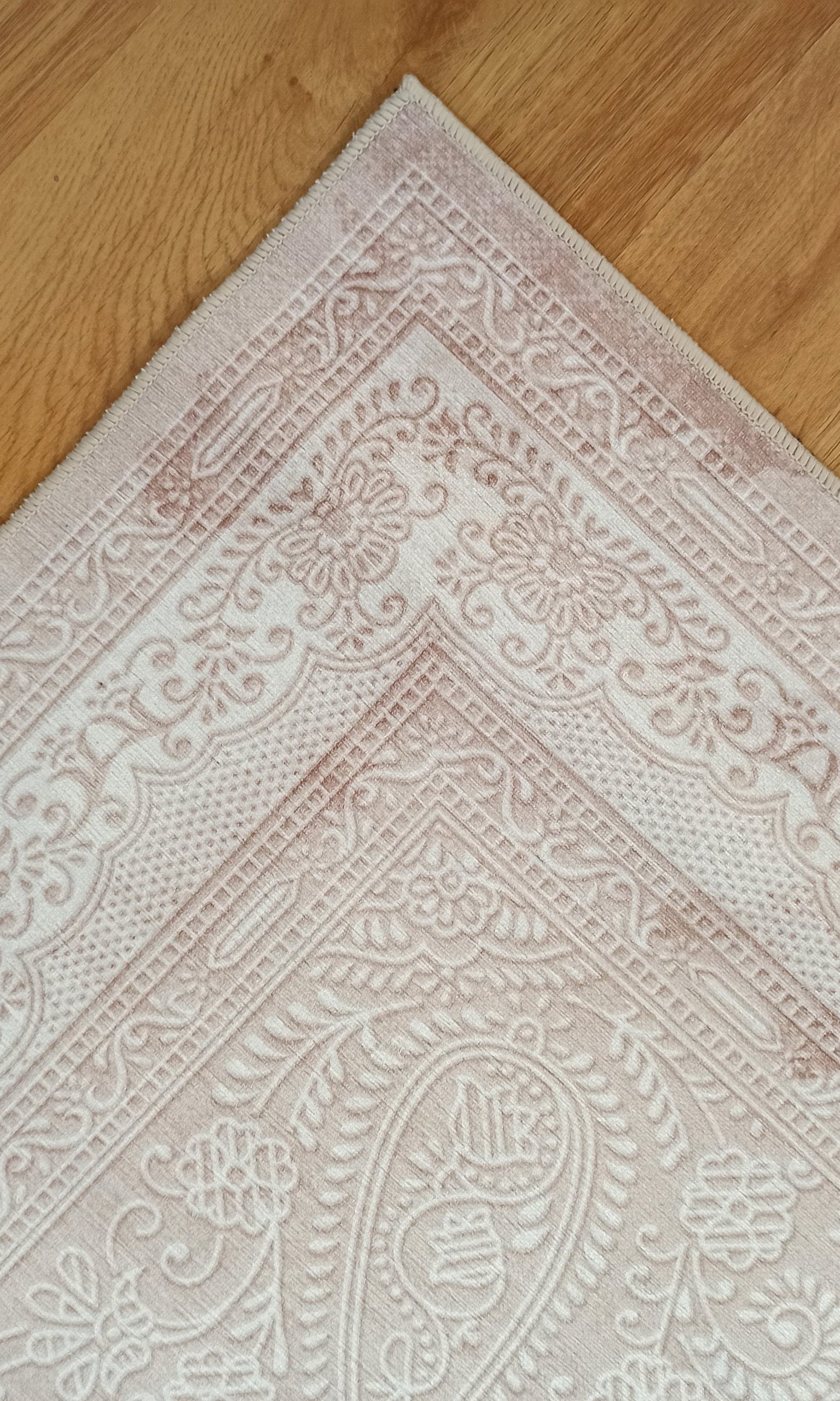 Ela Rug Faded Neutral Beige Vintage Area Rug