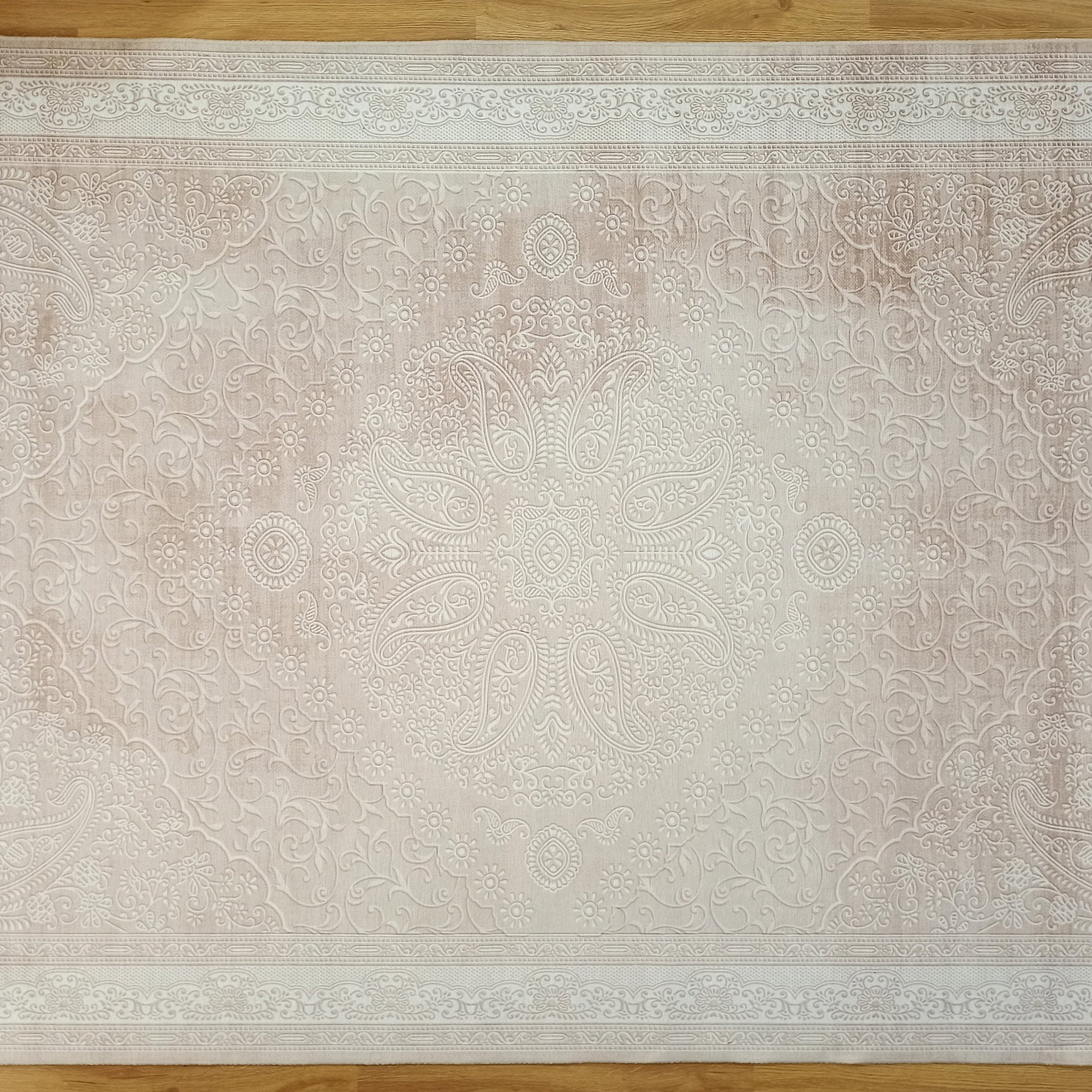 Ela Rug Faded Neutral Beige Vintage Area Rug