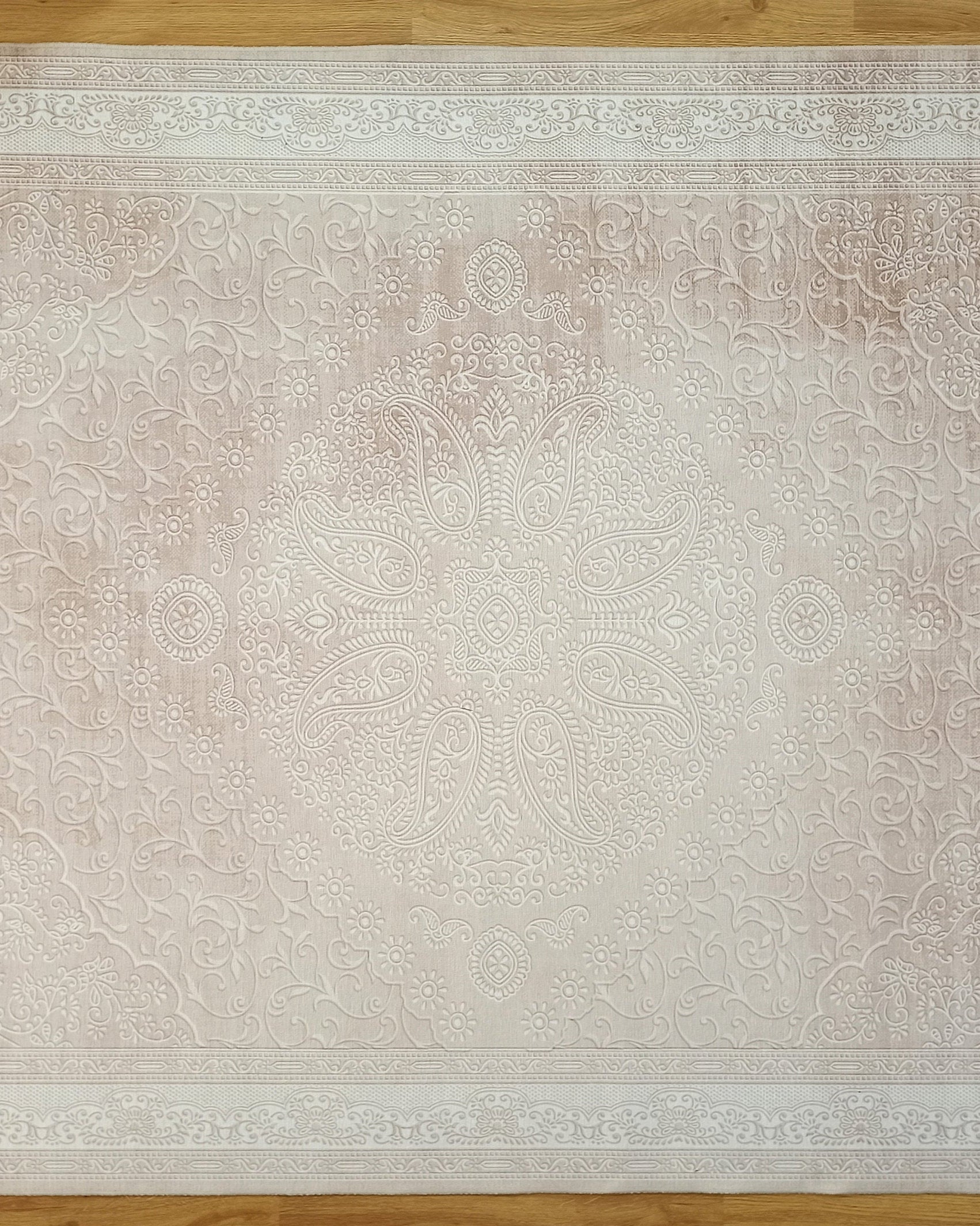 Ela Rug Faded Neutral Beige Vintage Area Rug