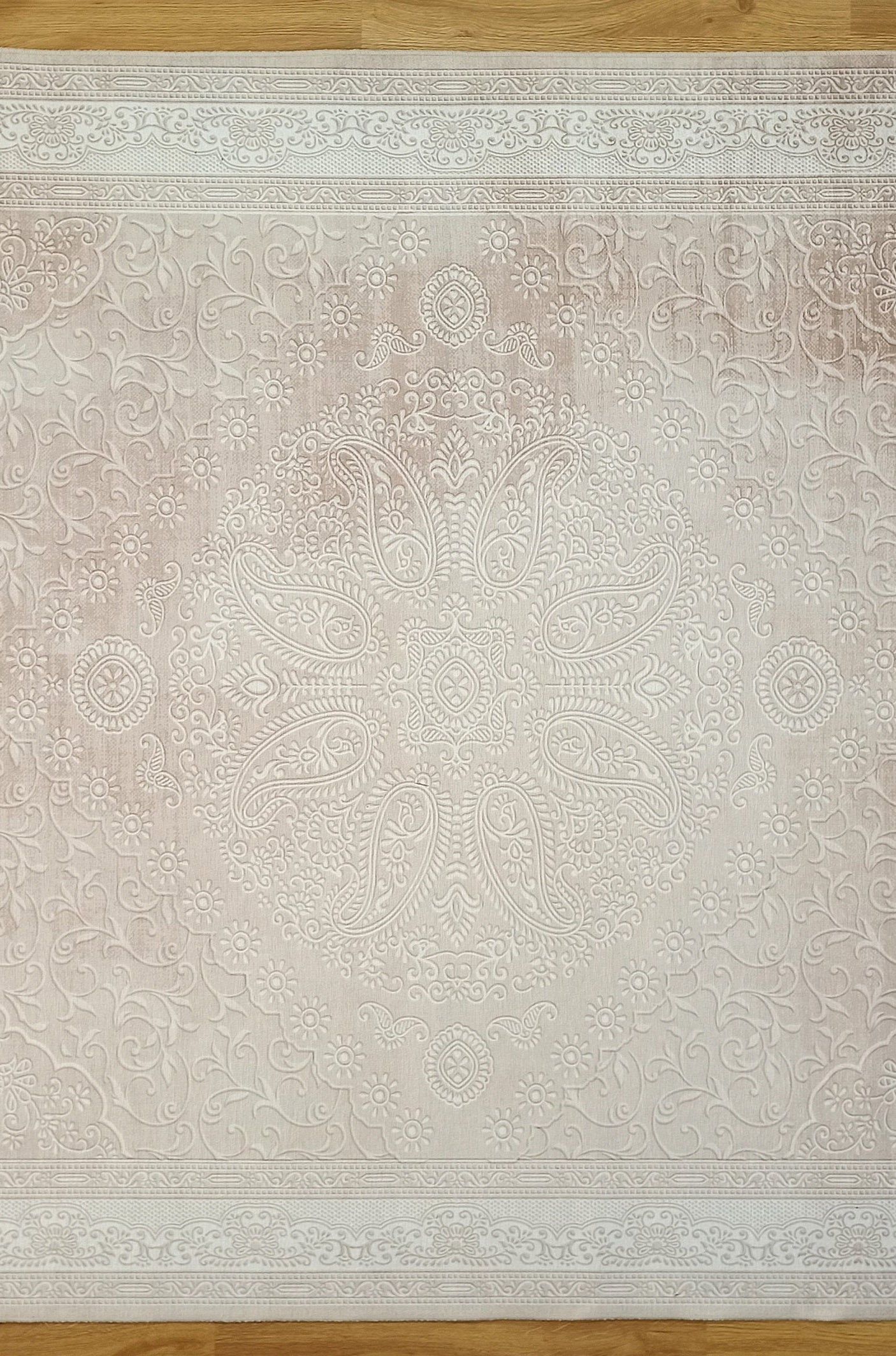 Ela Rug Faded Neutral Beige Vintage Area Rug