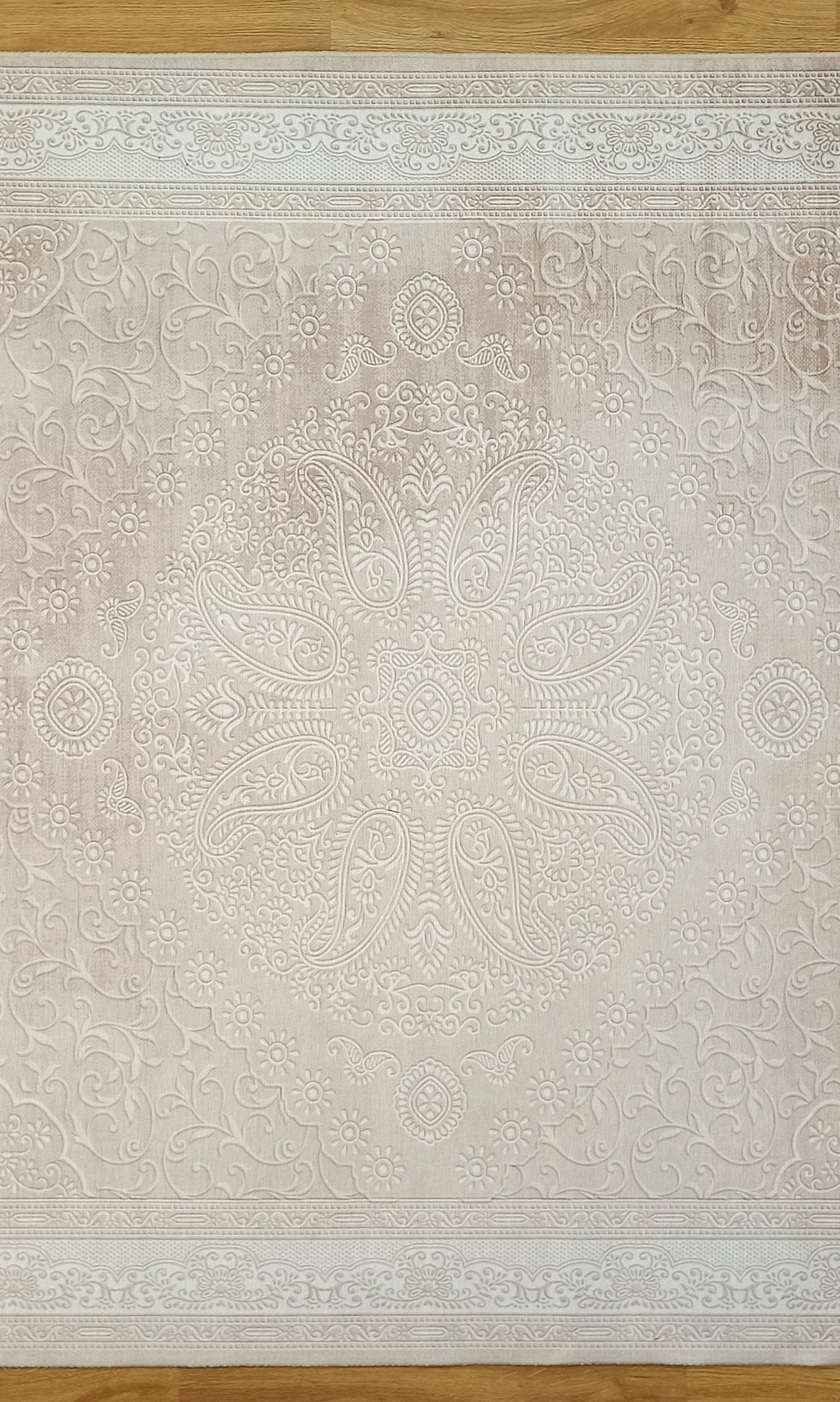 Ela Rug Faded Neutral Beige Vintage Area Rug