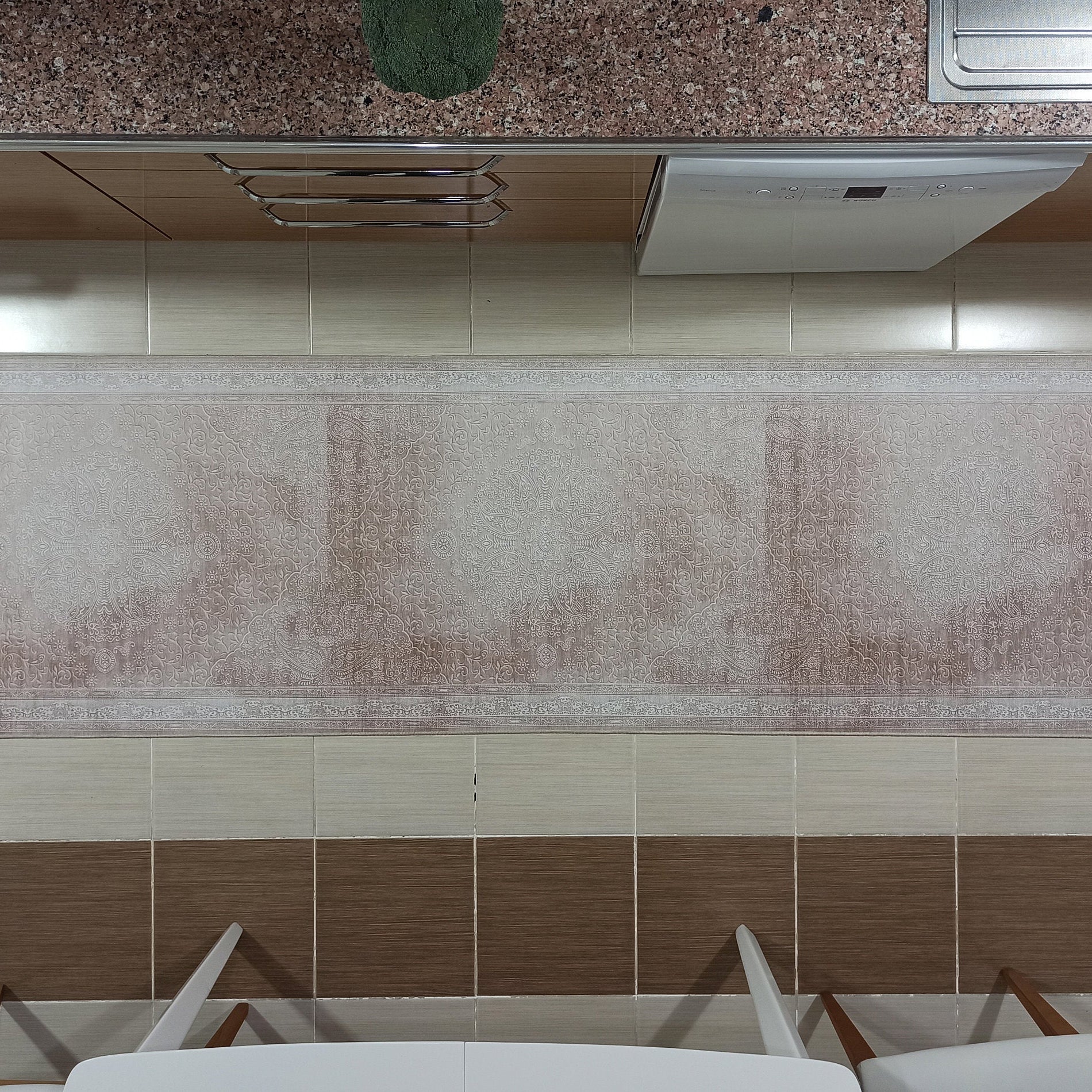 Ela Rug Faded Neutral Beige Vintage Area Rug