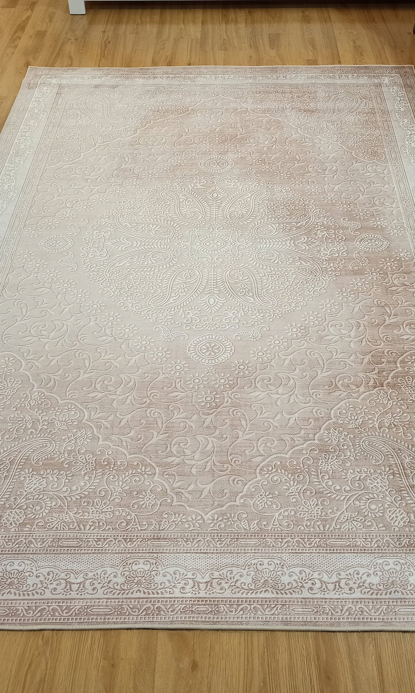 Ela Rug Faded Neutral Beige Vintage Area Rug