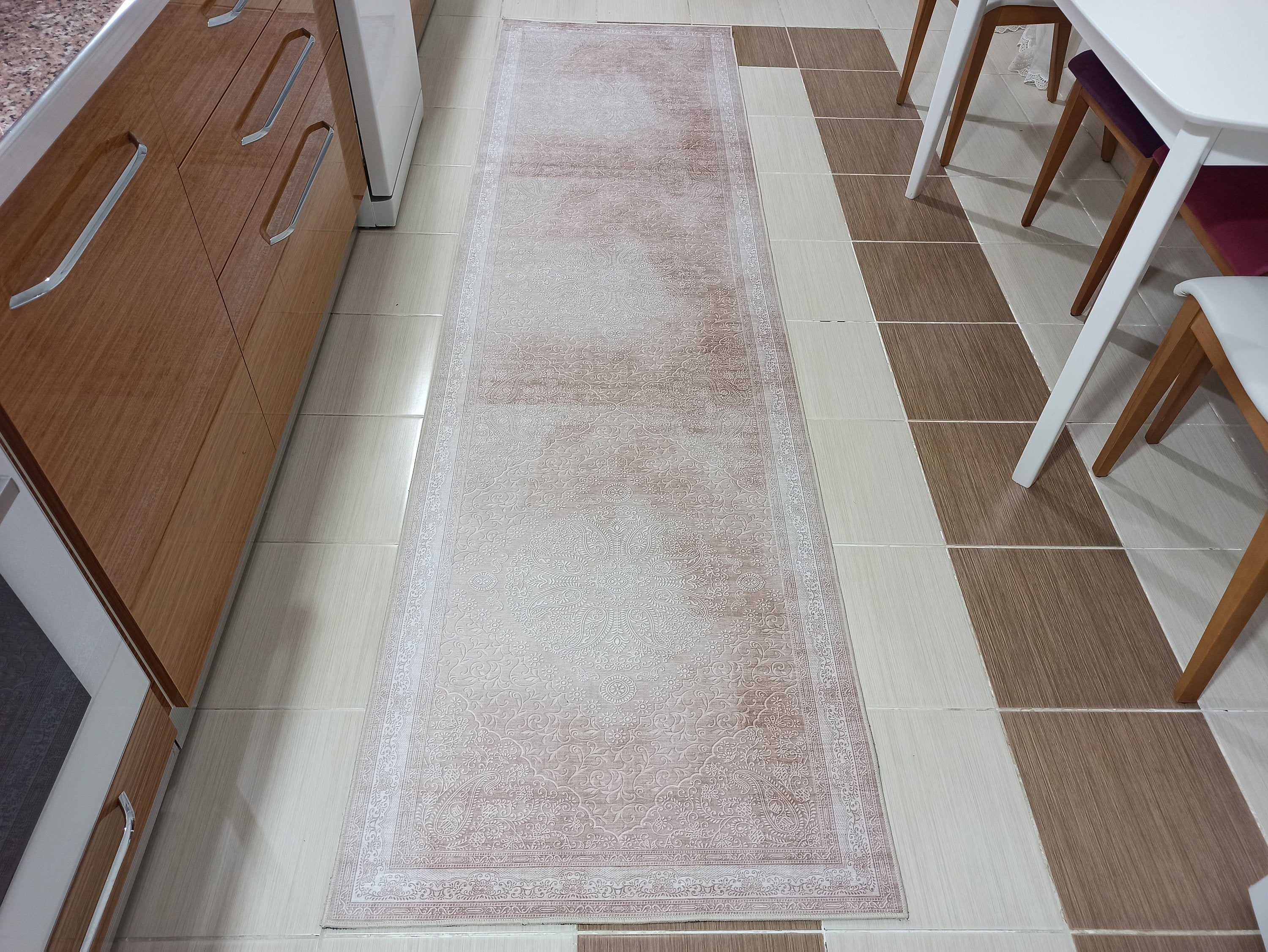 Ela Rug Faded Neutral Beige Vintage Area Rug