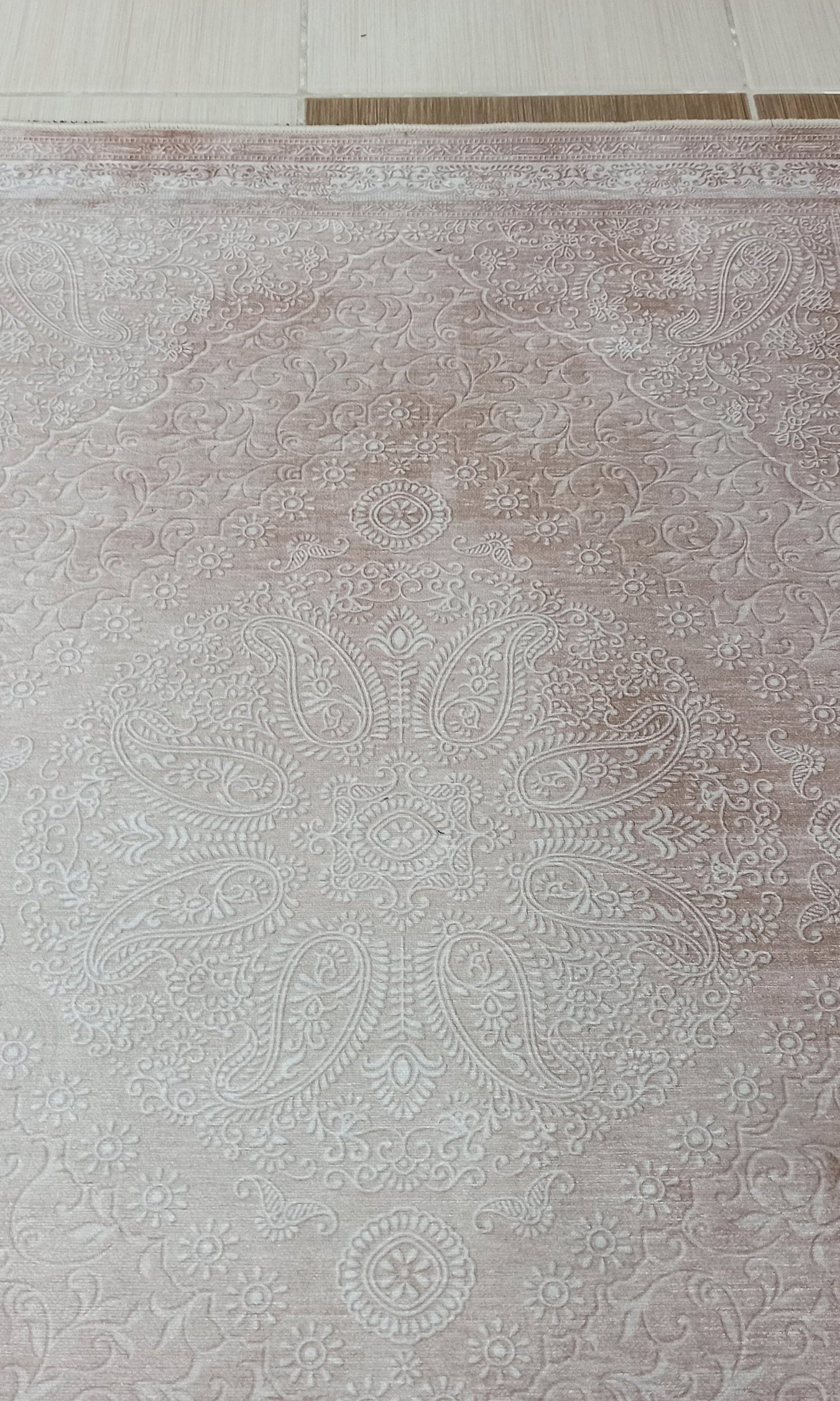 Ela Rug Faded Neutral Beige Vintage Area Rug