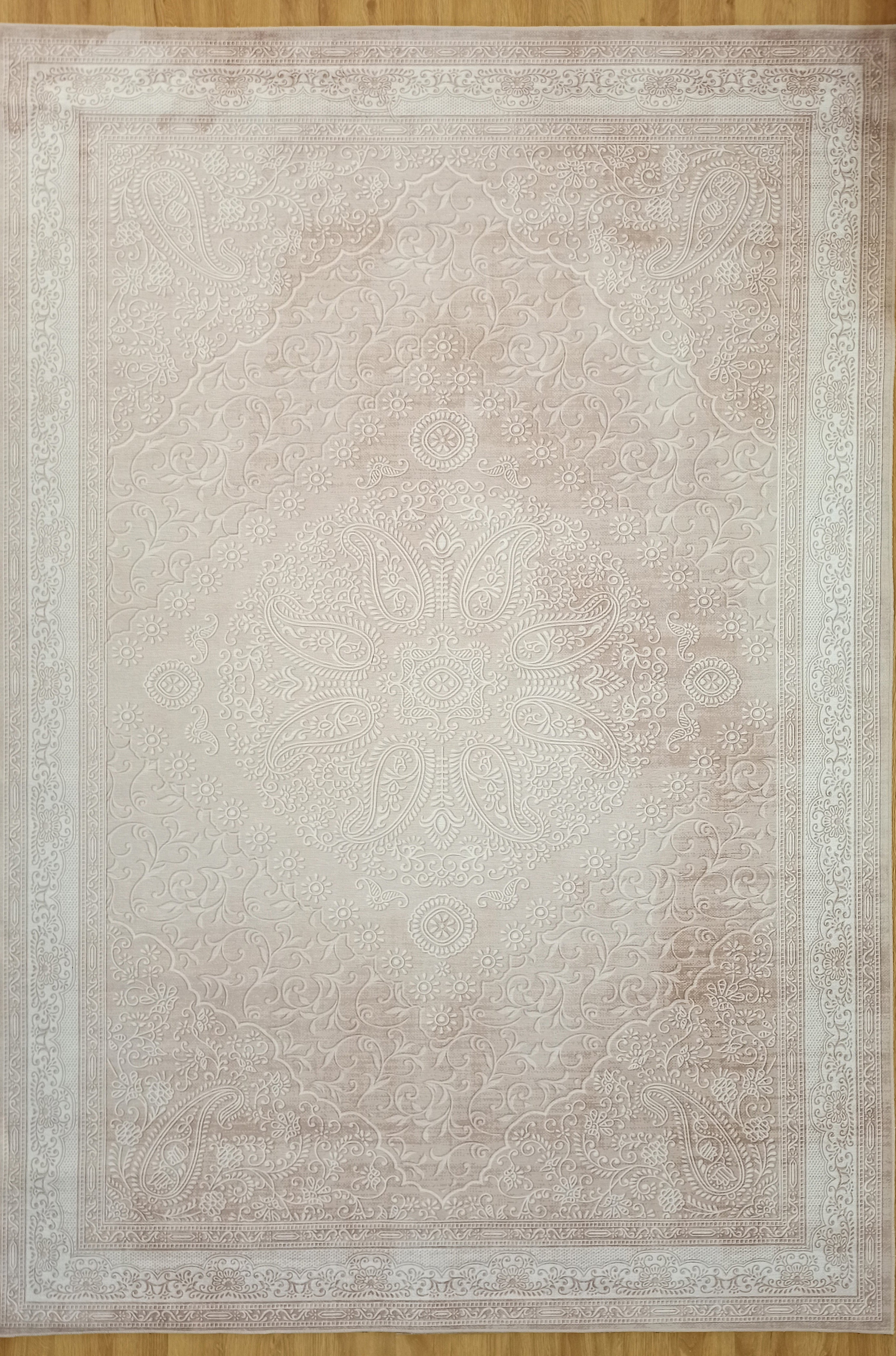 Ela Rug Faded Neutral Beige Vintage Area Rug