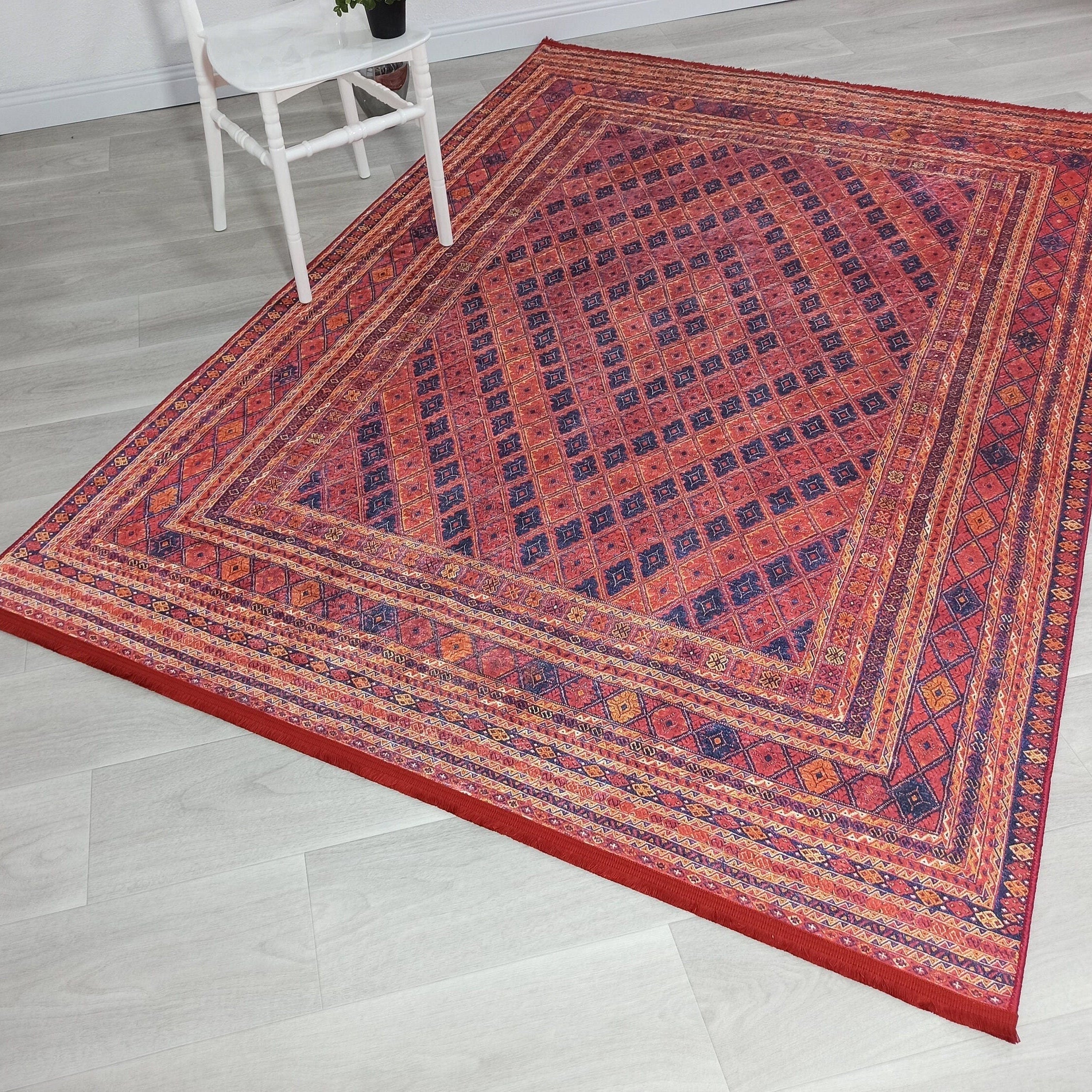 Elda Turkish Red Vintage Rug