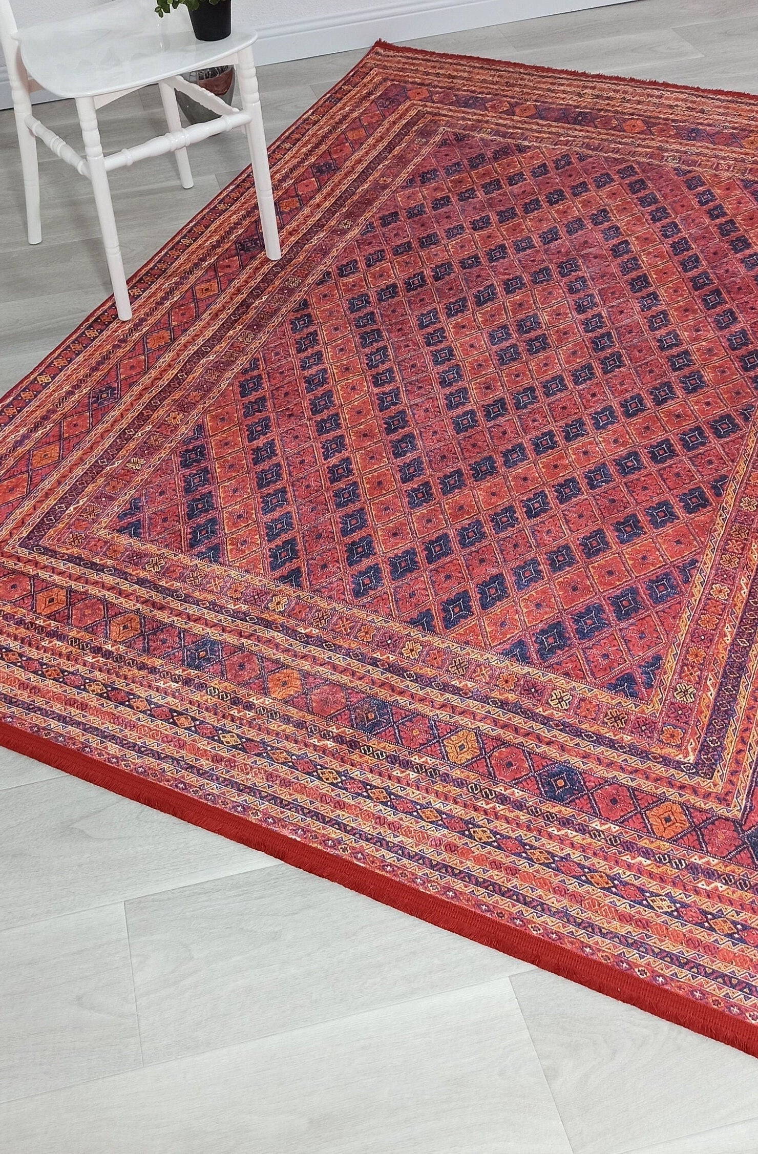 Elda Turkish Red Vintage Rug